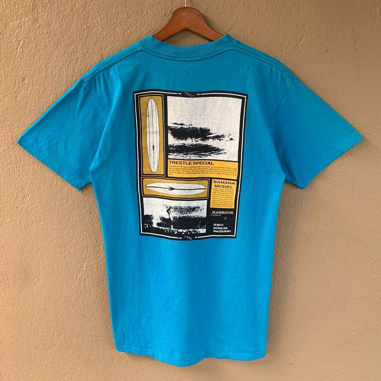 Vintage Rare Vintage 90s Harbour Surfboard Tshirt Size US M / EU 48-50 / 2 - 1 Thumbnail