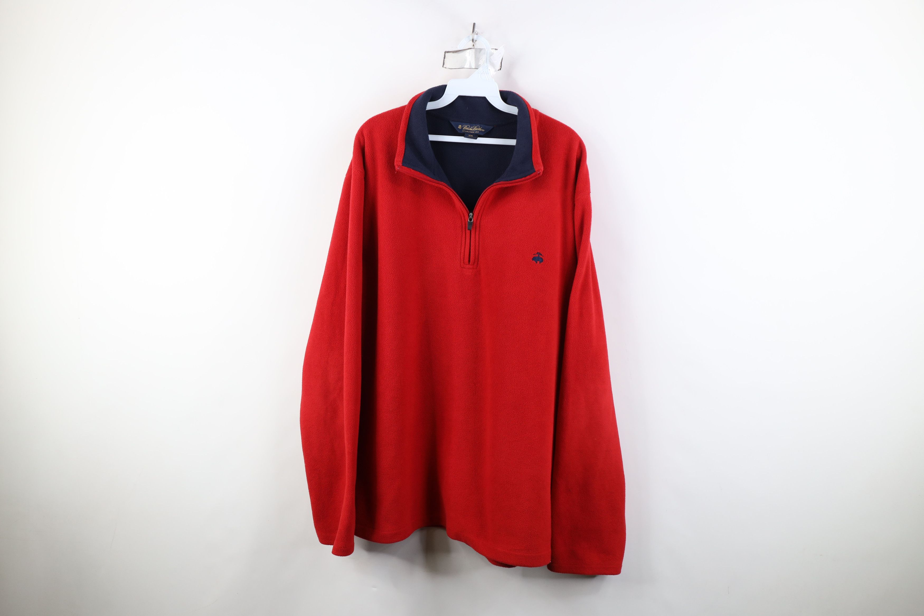Brooks Brothers Vintage Brooks Brothers Fleece Half Zip Pullover Sweater Red Size US XXL / EU 58 / 5 - 1 Thumbnail