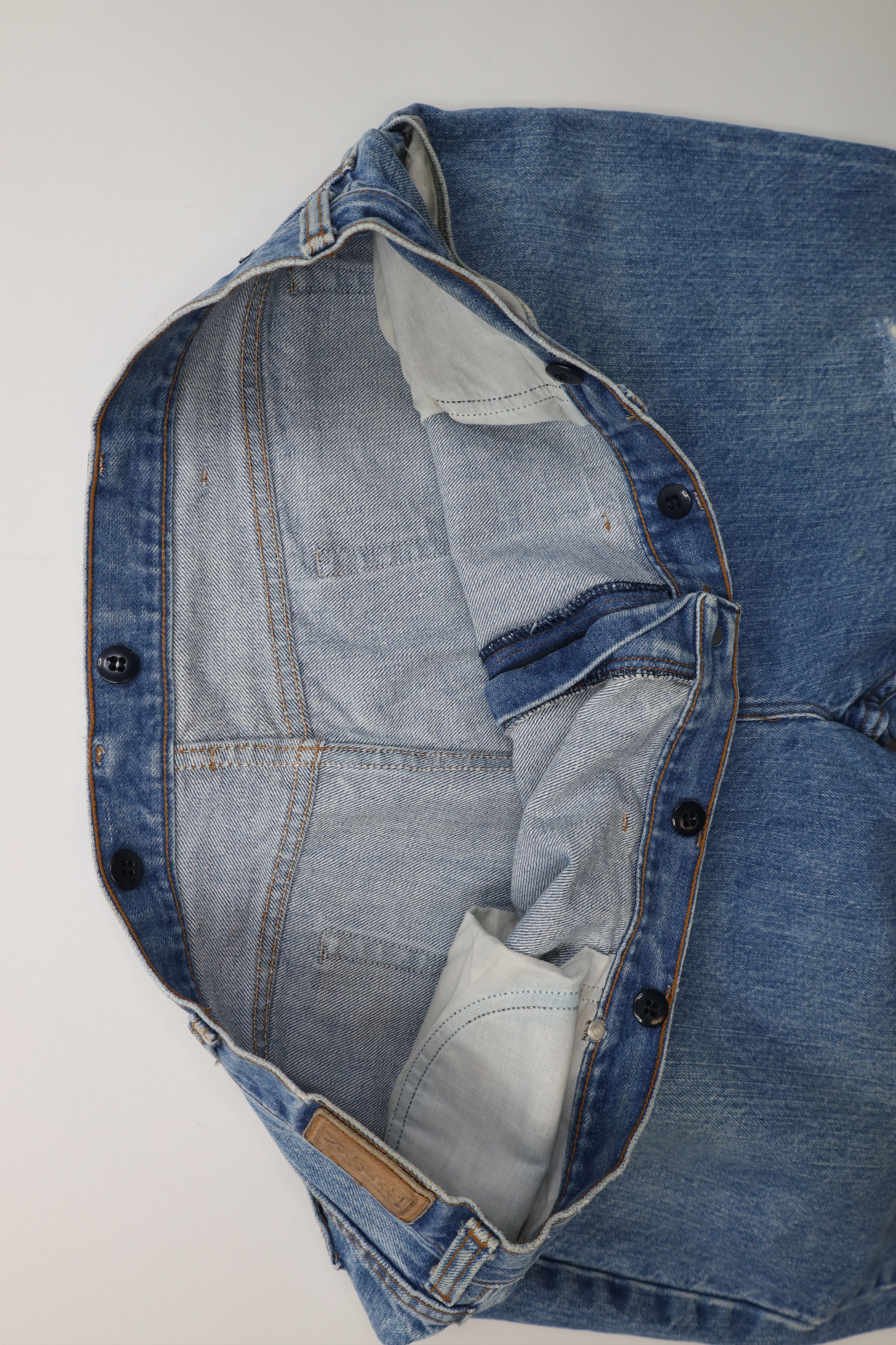 Vintage Vintage 70s Streetwear Flared Wide Leg Denim Jeans Blue USA Size US 44 / EU 60 - 10 Thumbnail