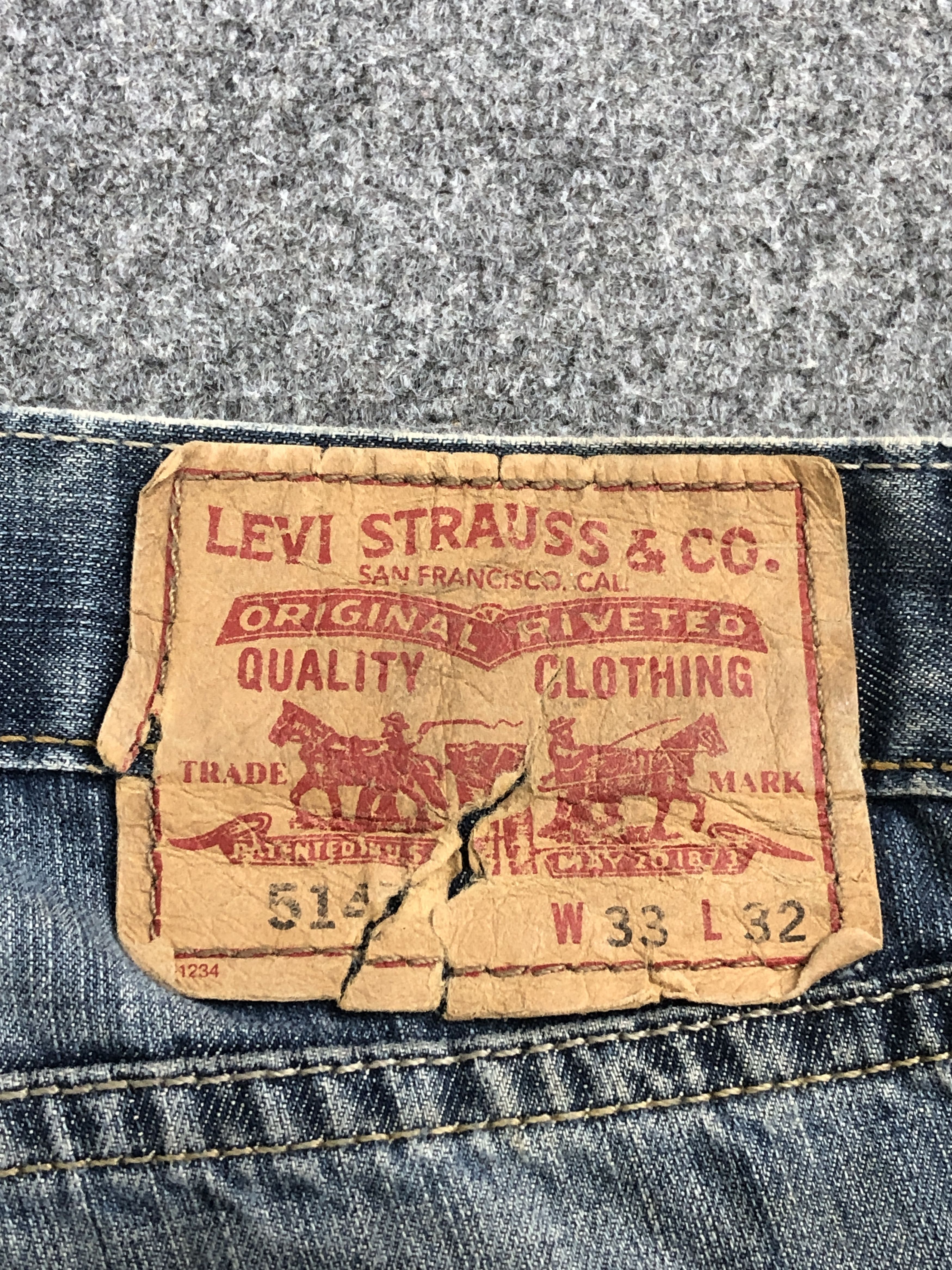 Levi's × Vintage Vintage Dirty Wash Levis 514 Slim Straight Jeans DP2462 Size US 33 - 5 Thumbnail
