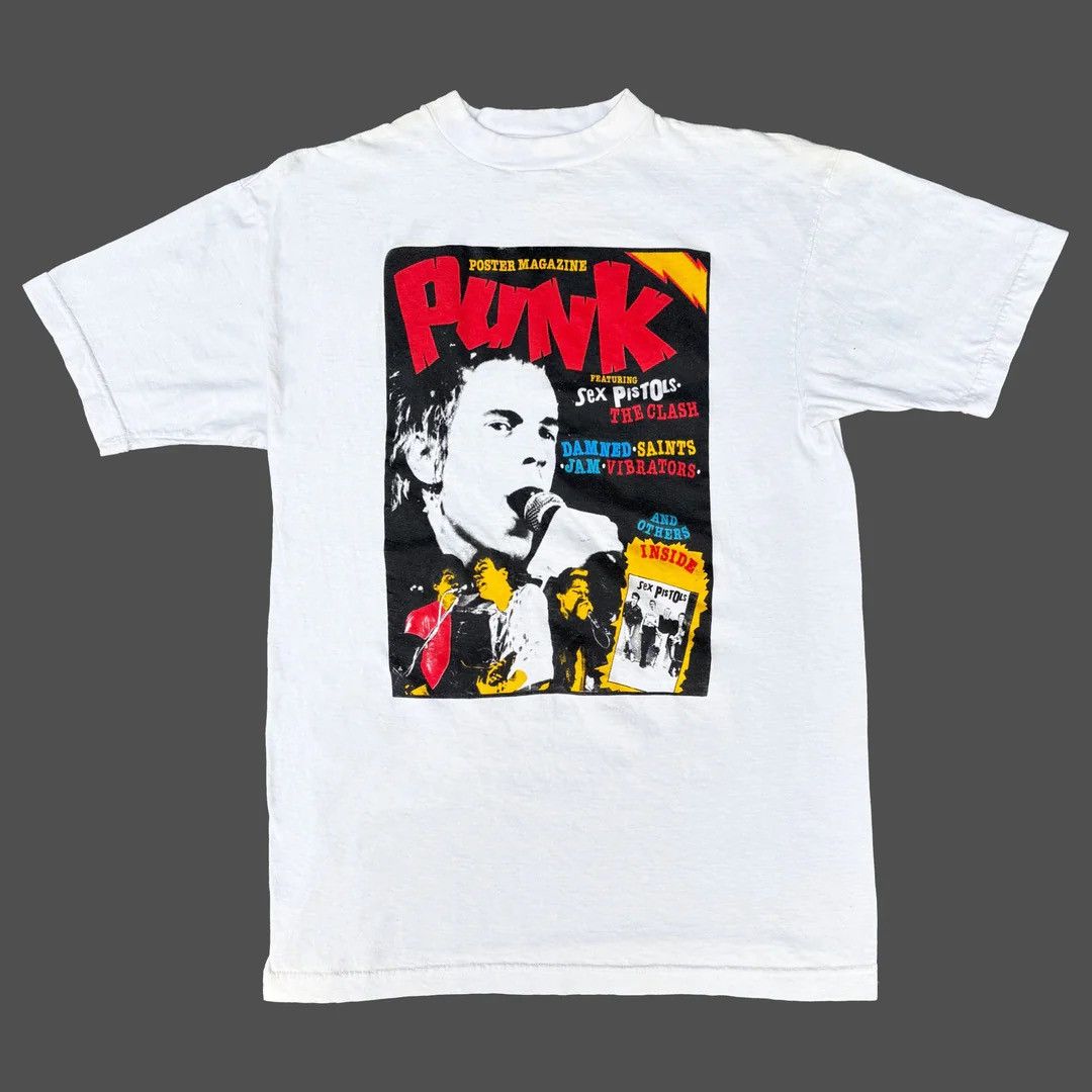 Band Tees Sex Pistols 1990 90s Vintage Punk Magazine Band T-Shirt Size US L / EU 52-54 / 3 - 1 Thumbnail