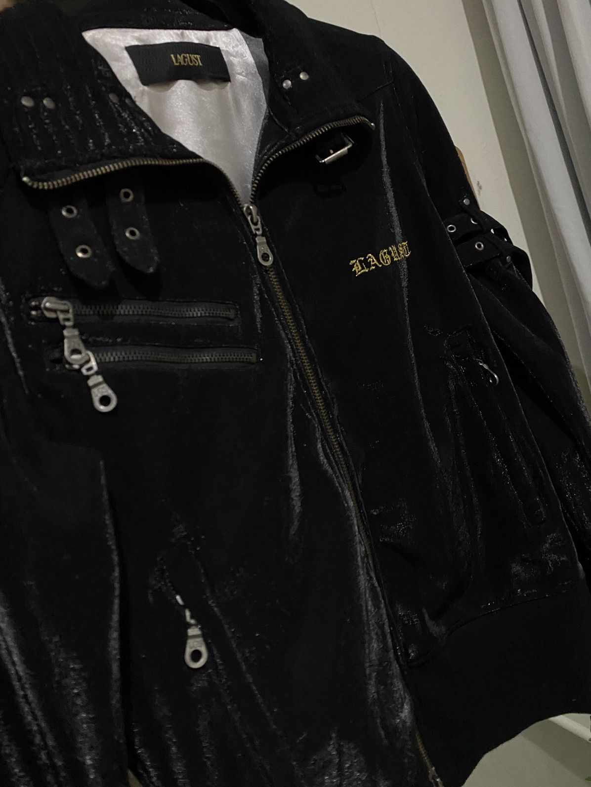 If Six Was Nine Lagust bondage full zipper jacket black outer outerwear Size M / US 6-8 / IT 42-44 - 13 Thumbnail