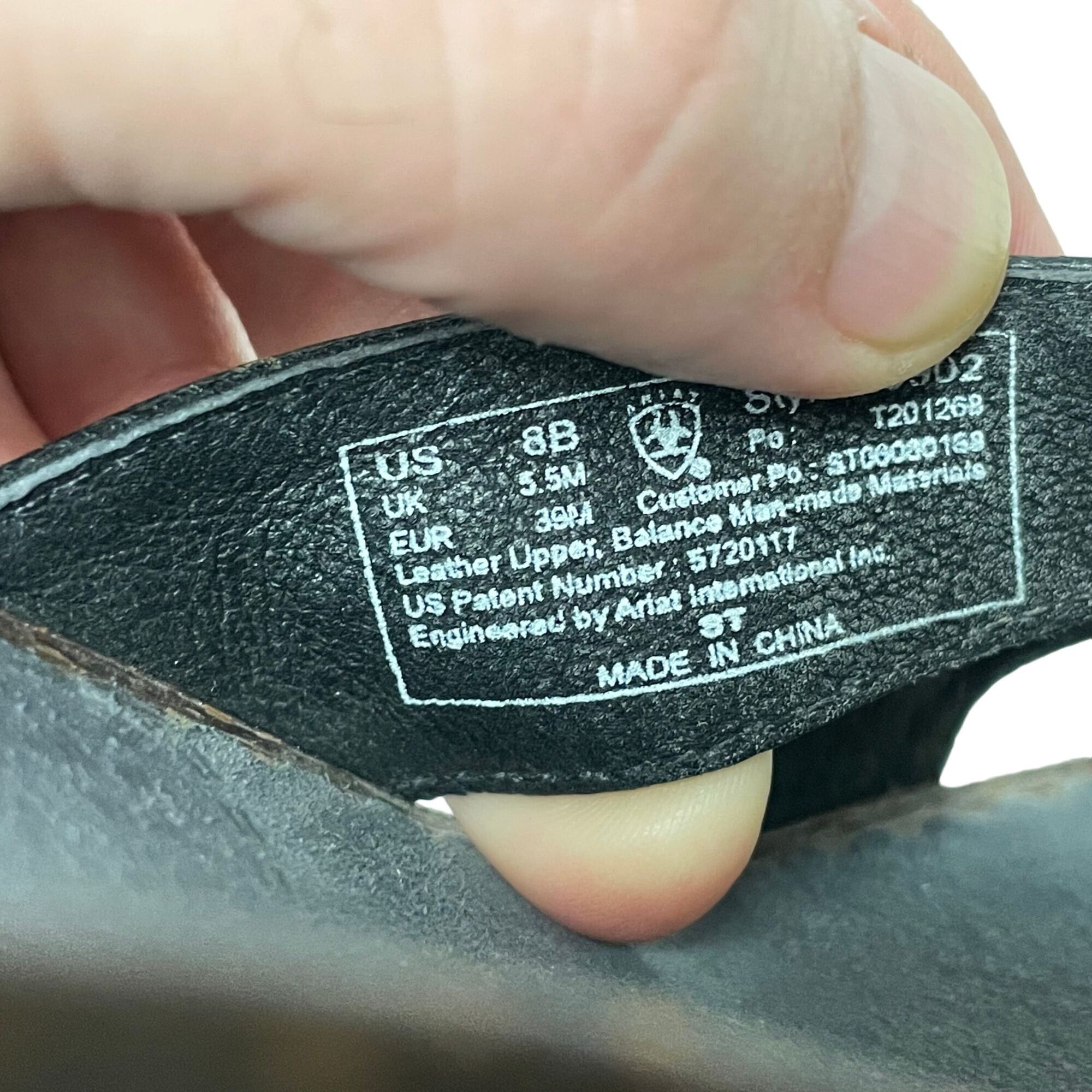 Ariat Ariat 20902 Black Leather Cowgirl Sandals Western Wedge Shoe Size US 8 / IT 38 - 9 Thumbnail