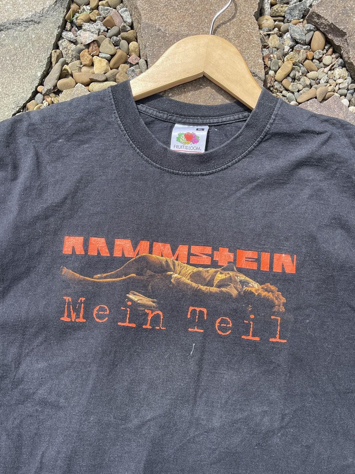Band Tees × Vintage Rammstein Vintage Me In Teil black t-shirt tee double side Size US XL / EU 56 / 4 - 5 Thumbnail