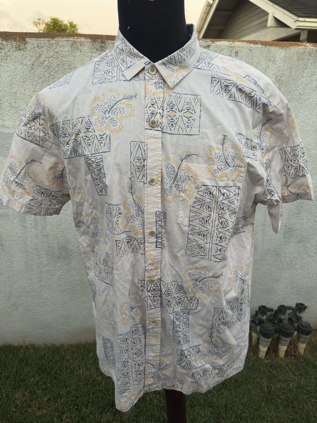 Other PreOwned Kahala Hawaiian Shirt Full Button White Men's Large Size US L / EU 52-54 / 3 - 1 Thumbnail