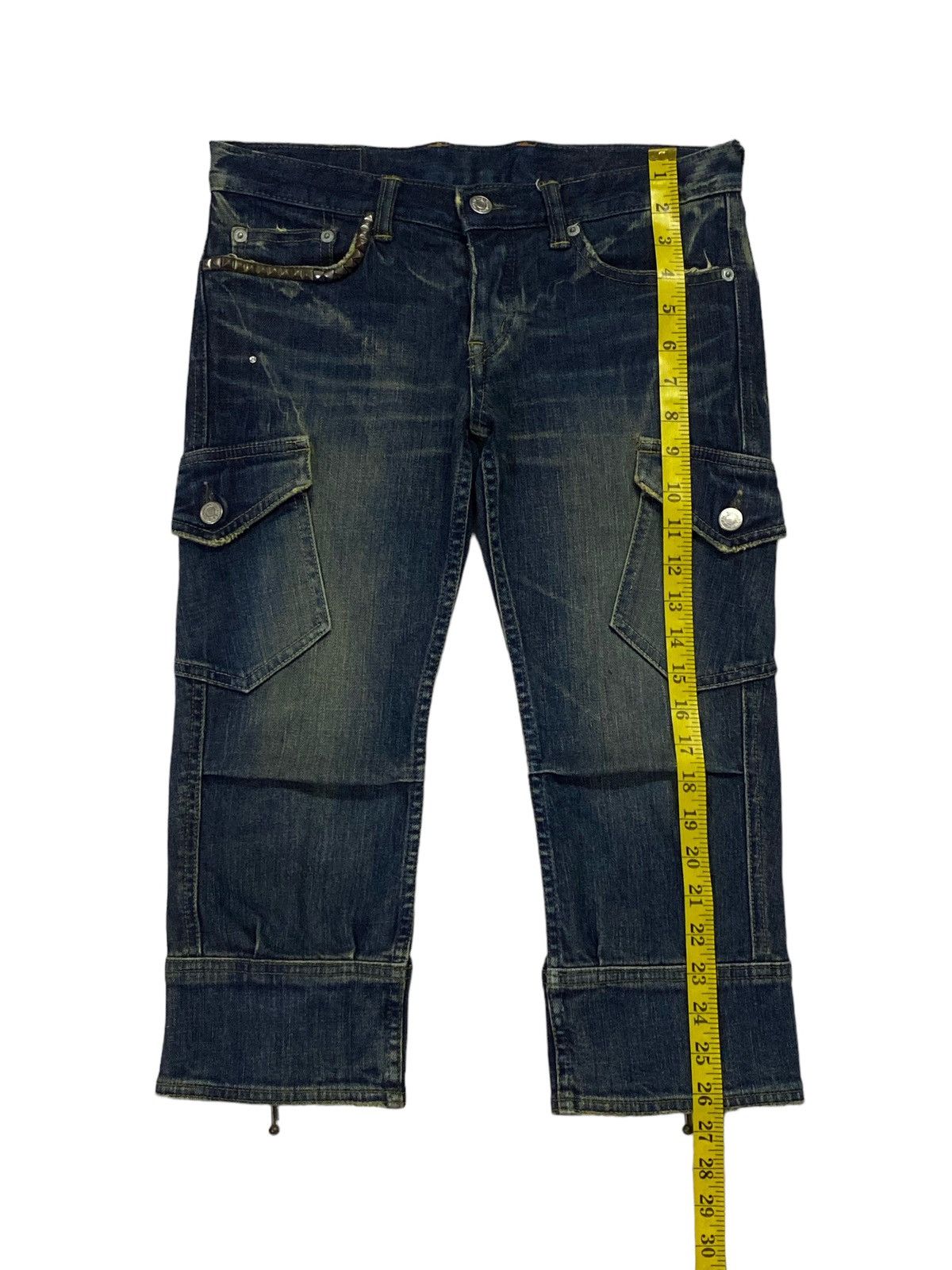 Hysteric Glamour Hysteric Glamour Strechable 3 Quarters Cargo Jeans Size 28" / US 6 / IT 42 - 6 Thumbnail