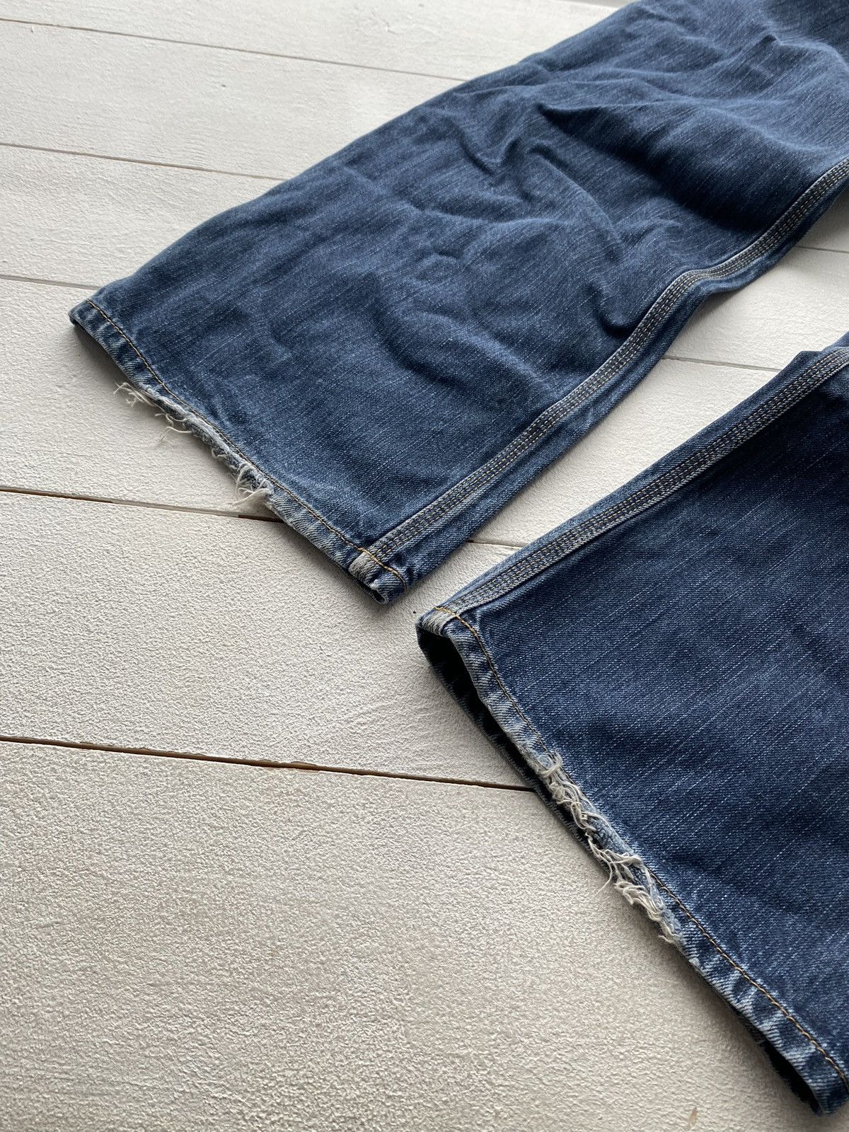 Carhartt × Carhartt Wip × Vintage 90s Carhartt Blue Washed Work Wip Jeans mens 33 Size US 33 - 7 Thumbnail
