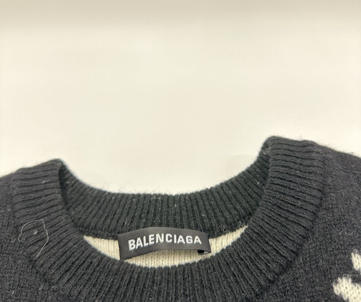 Balenciaga Balenciaga Allover Logo Crewneck sweater Size M / US 6-8 / IT 42-44 - 3 Thumbnail