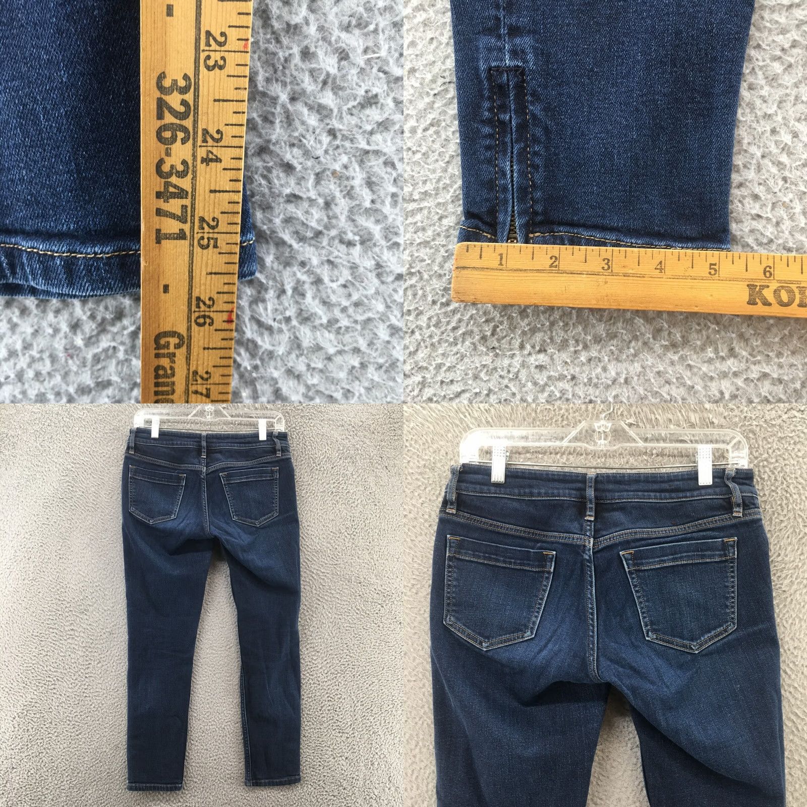 Banana Republic Banana Republic Skinny Jeans Womens 4 Blue Denim Classic Fit Zip Jeans 30x25 Pockets 5-Pocket Denim Cotton Spandex Regular Size Type XS–? Size 27" / US 4 / IT 40 - 8 Thumbnail