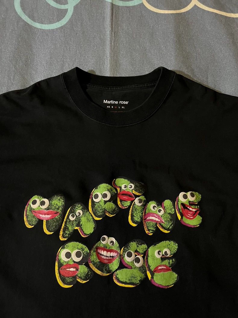 Martine Rose Martine Rose Foam fingerprint smiling frog short sleeved T Size US M / EU 48-50 / 2 - 2 Thumbnail