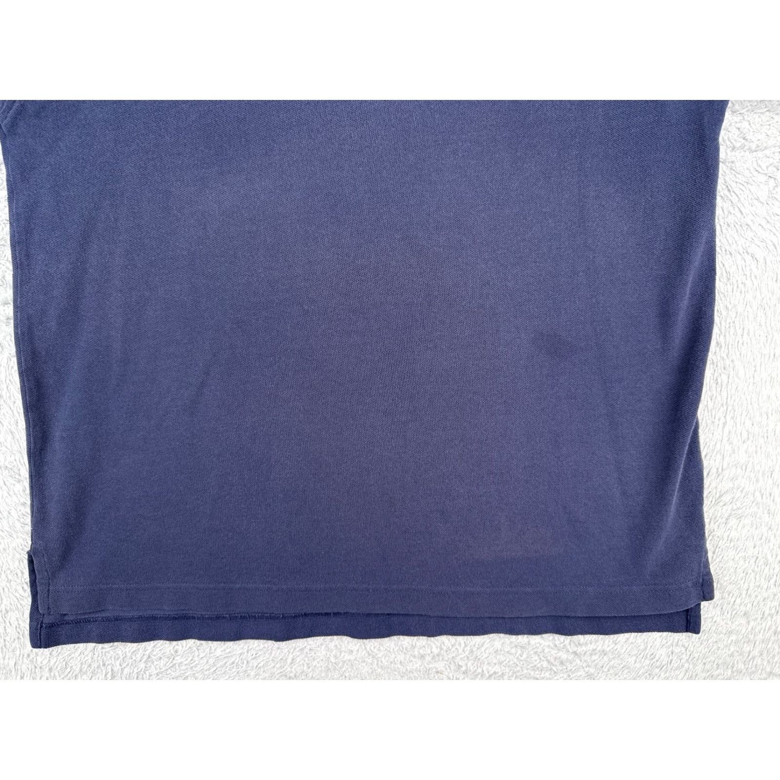 Tommy Hilfiger Tommy Hilfiger Polo Shirt Men Large Blue 100% Cotton Short Sleeve Crest Slim Fit Adult L Button Collar Logo Embroidered Casual Polo Shirt Mens Size US L / EU 52-54 / 3 - 5 Thumbnail