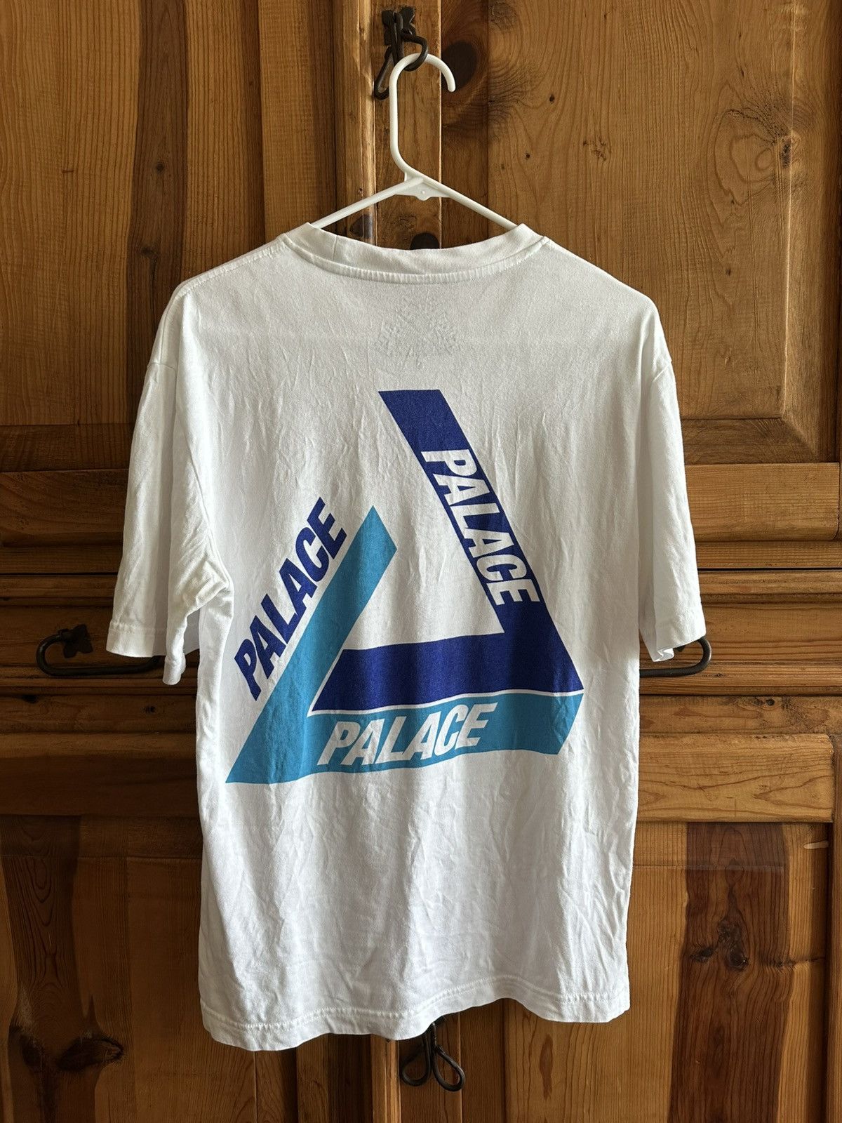 Palace White x Blue Palace Tri-Shadow T-shirt Size US S / EU 44-46 / 1 - 2 Thumbnail