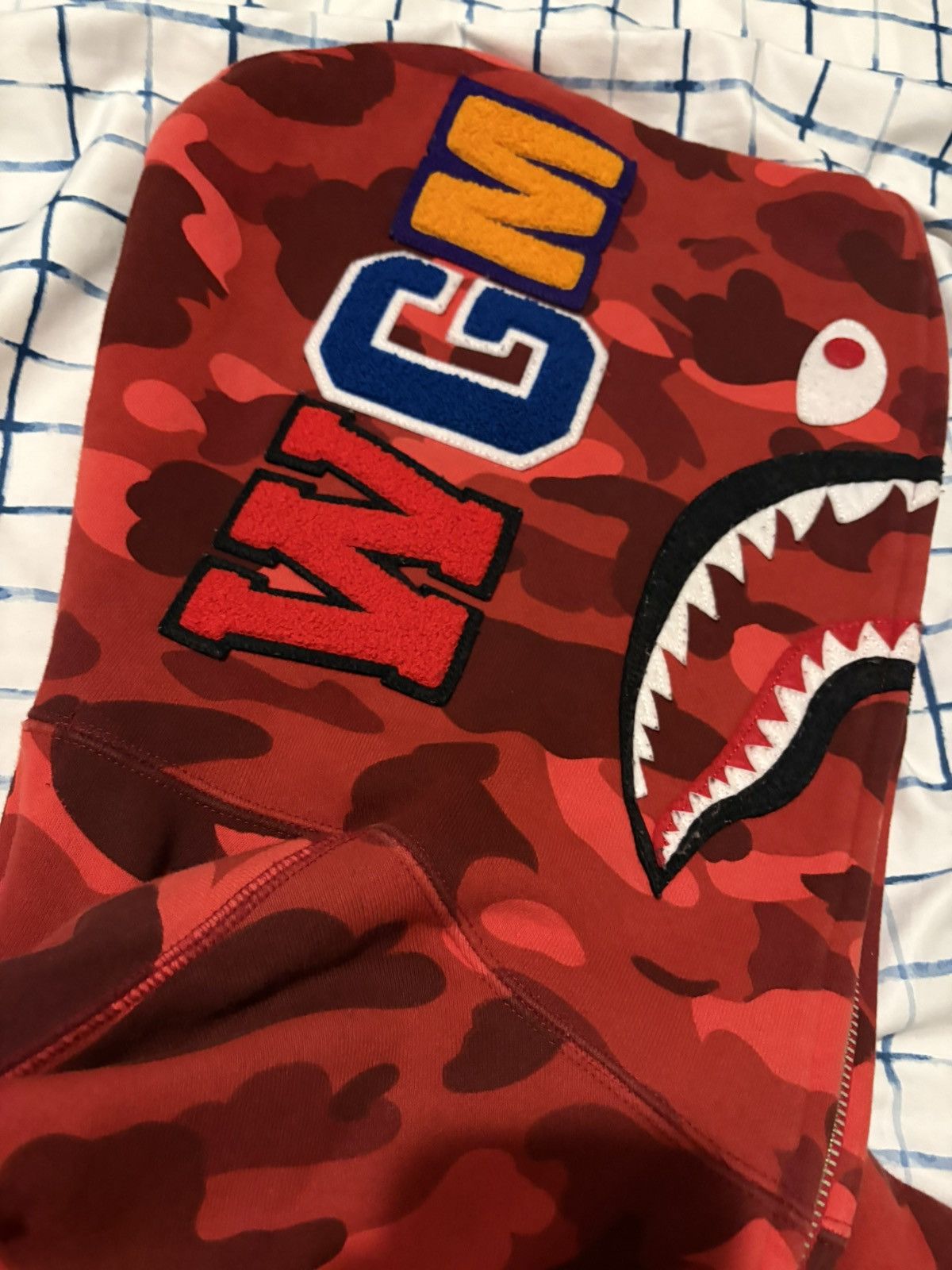Bape Red Bape zip up hoodie Size US L / EU 52-54 / 3 - 11 Thumbnail