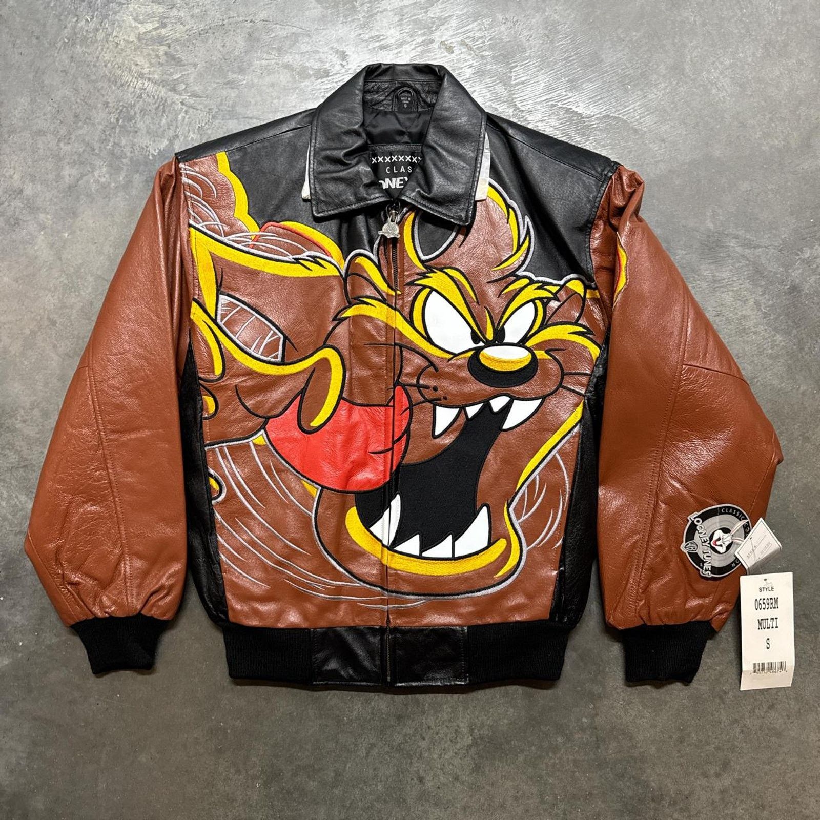 ジャケット・アウター Old Devil Moon 1940 style leather Jacket ❌SOLD❌ Super Rare 90s Vintage Black Leather Motorcycle