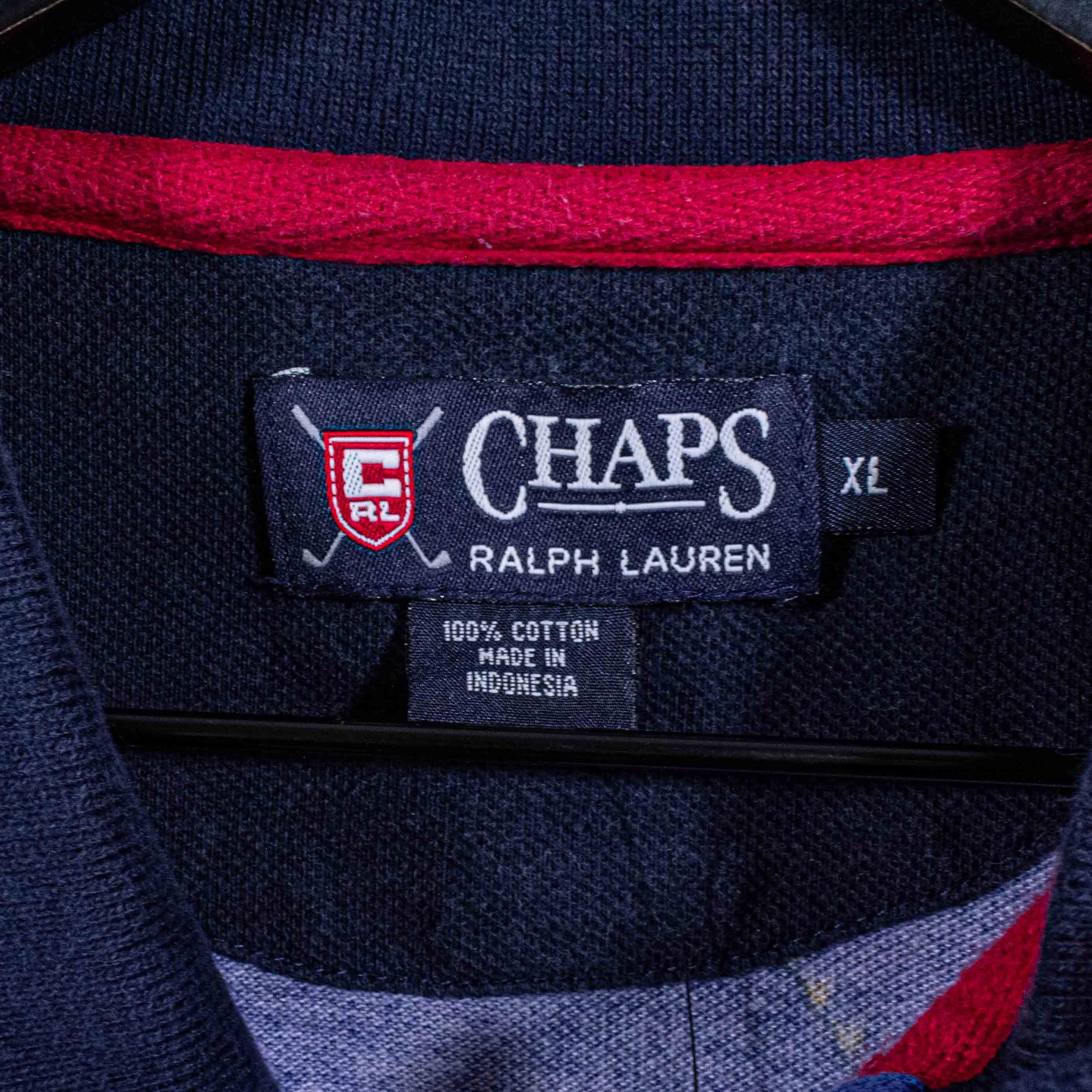 Chaps Ralph Lauren Chaps Ralph Lauren Golf Polo Shirt Colorblock Distressed VTG Size US XL / EU 56 / 4 - 8 Thumbnail