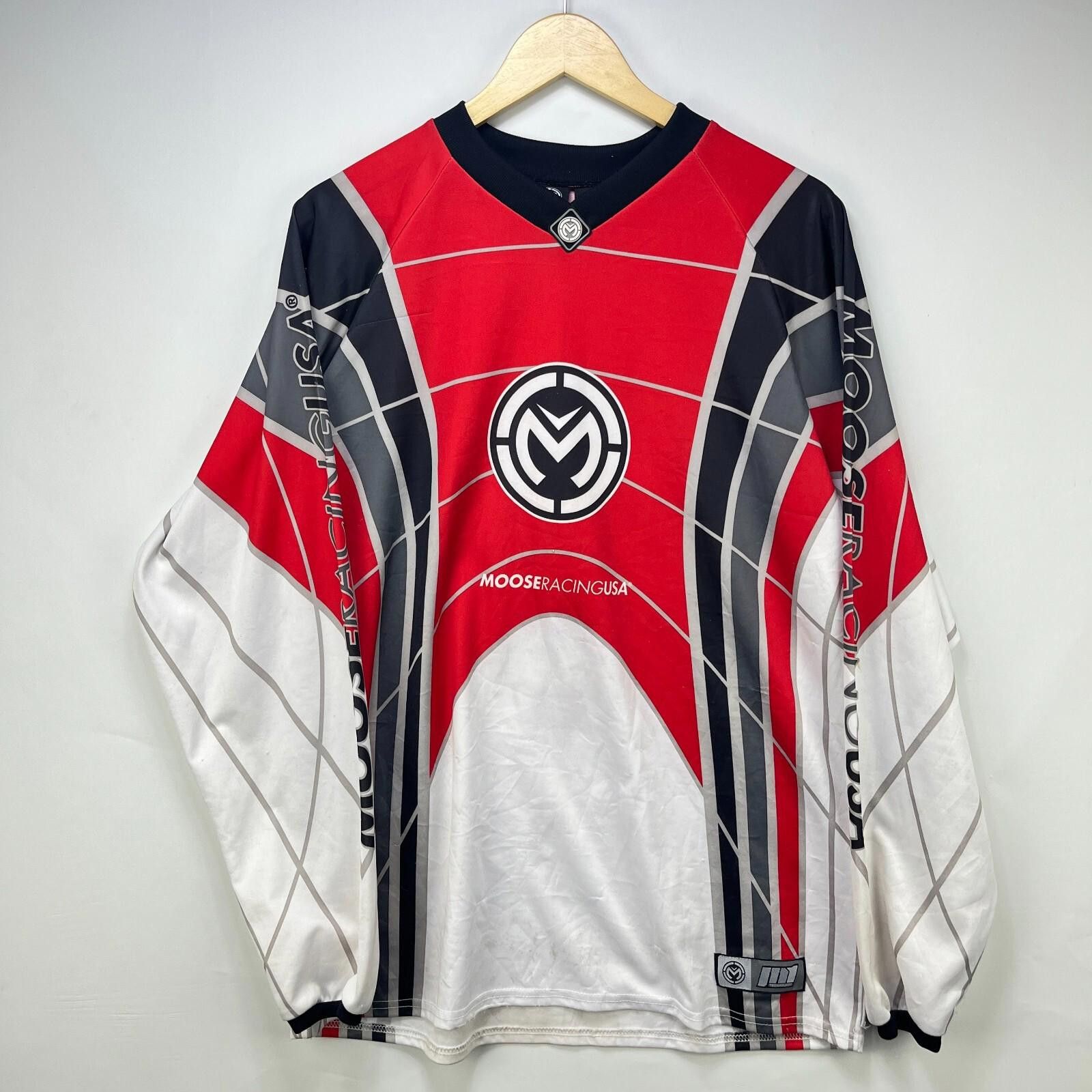 Other Vintage 90s Moose Racing USA Racing Long Sleeve Shirt Medium Size US M / EU 48-50 / 2 - 1 Thumbnail