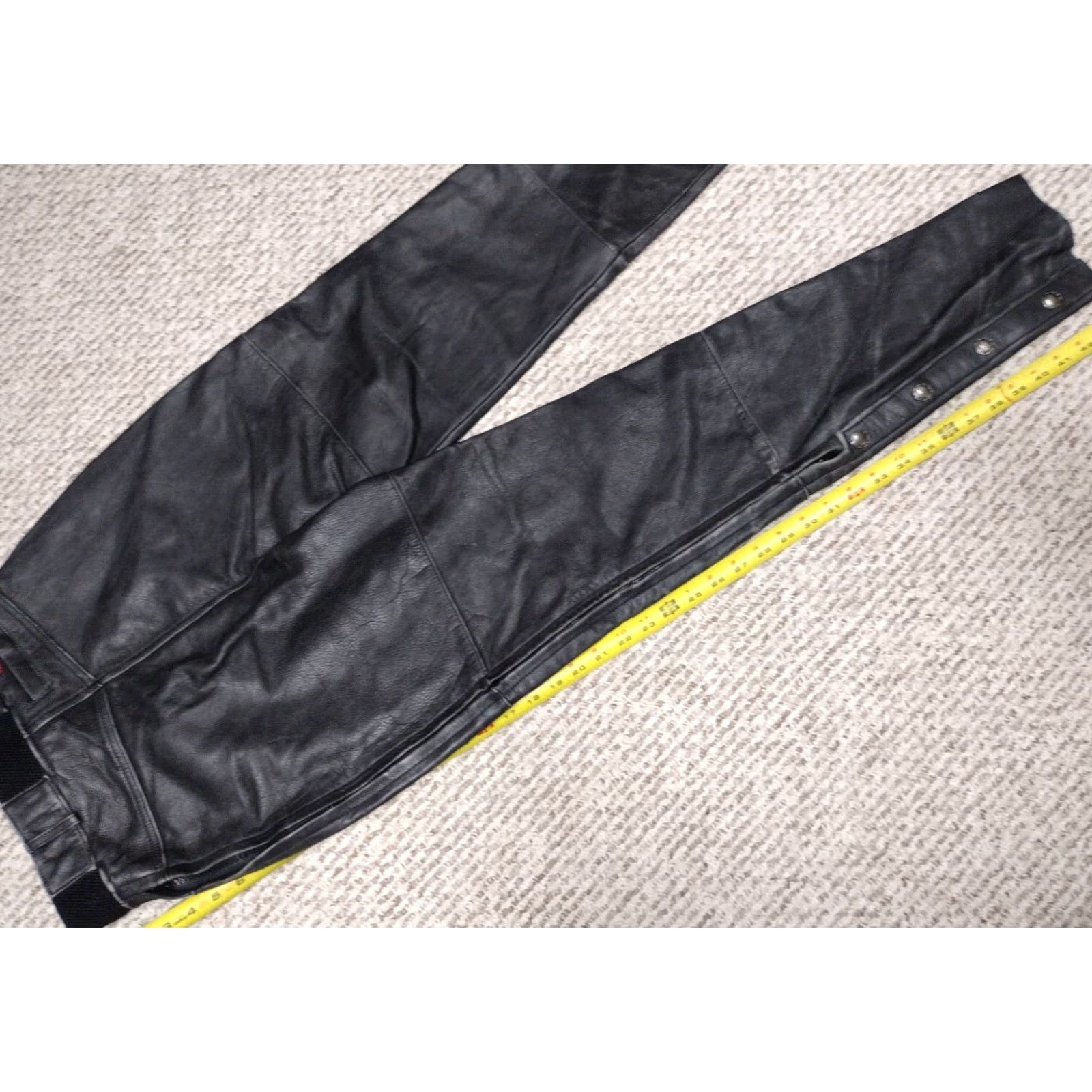 Vintage VINTAGE Victory Leather Motorcycle Biker Pants Womens 6 90s Punk Rock NWT Black Size 28" / US 6 / IT 42 - 6 Thumbnail