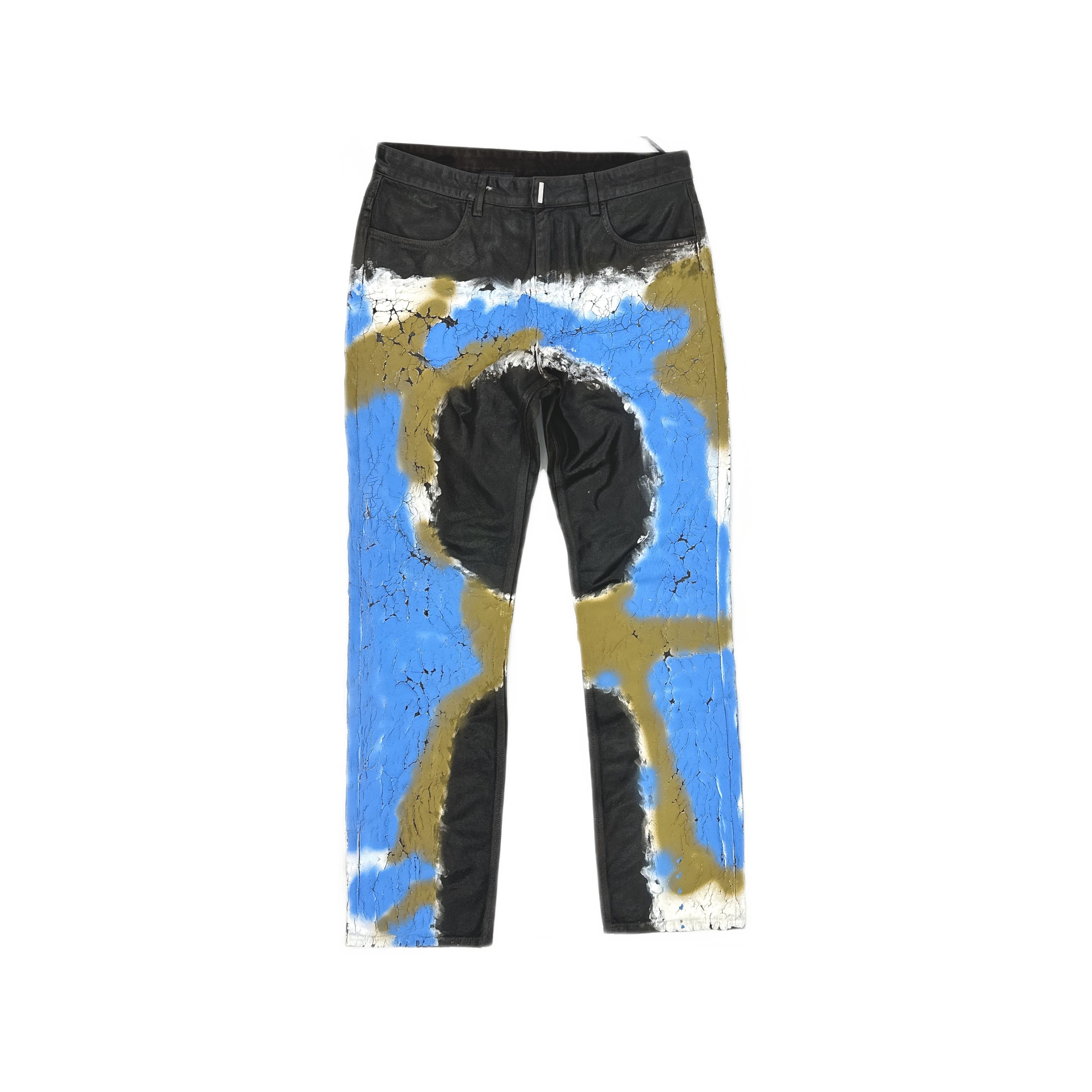 Givenchy Givenchy Cracked Paint Denim Jeans Size 32 Size US 32 / EU 48 - 1 Thumbnail