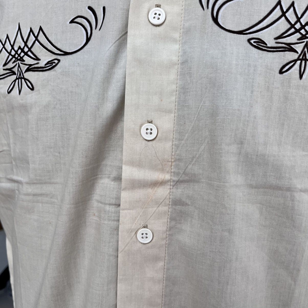 Mambo × Vintage Surf Style Mambo Shirt Cotton "DEVIL WOMAN" Never Worn Size US M / EU 48-50 / 2 - 8 Thumbnail