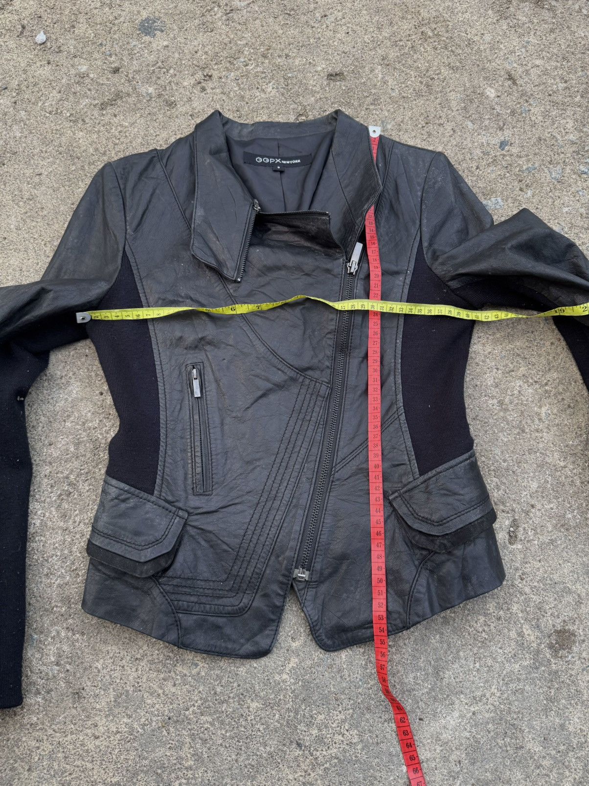 Yasuyuki Ishii Leather Asymmetrical Vkei Japanese Jacket Styled Ggpx Size US S / EU 44-46 / 1 - 5 Thumbnail