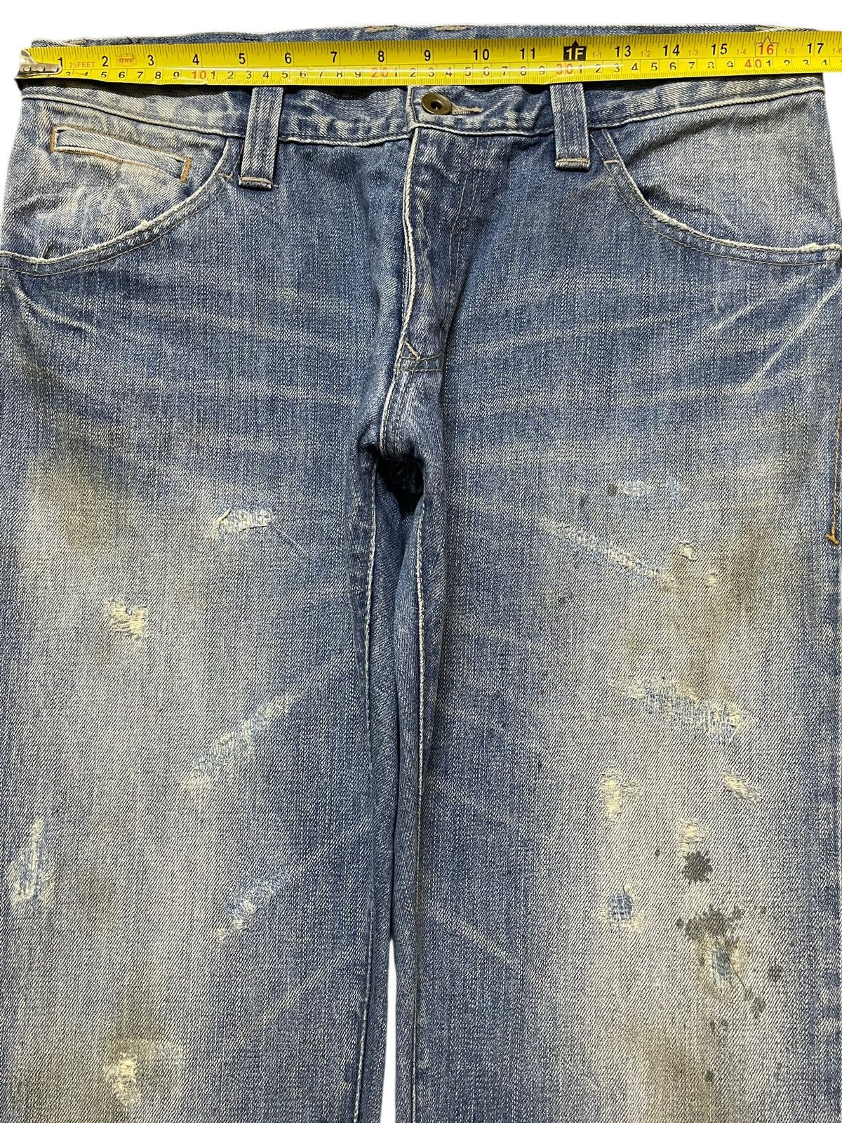Issey Miyake Vintage Japan Tete Homme Mud Faded Wash Style Jeans Size US 34 / EU 50 - 13 Thumbnail