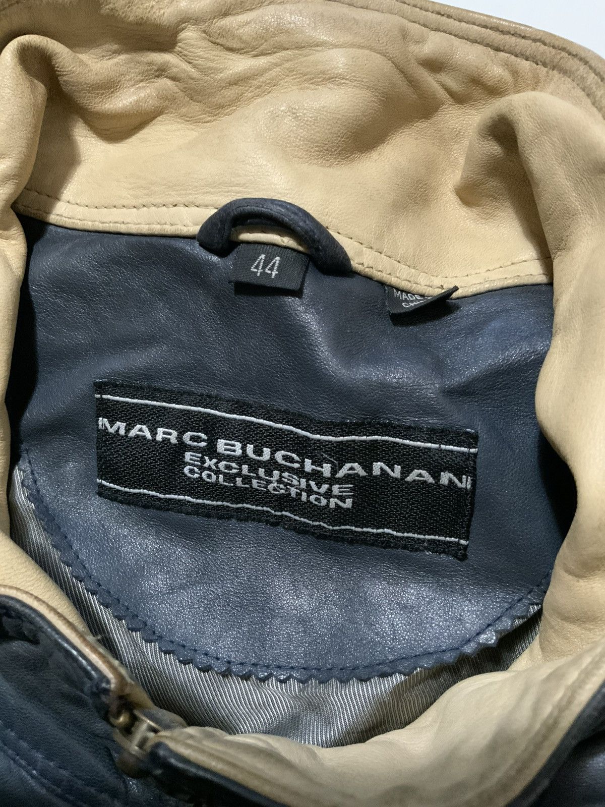 Marc Buchanan Vintage 90s Marc Buchanan Racer Motorcycle Leather Jacket Size US XL / EU 56 / 4 - 8 Thumbnail