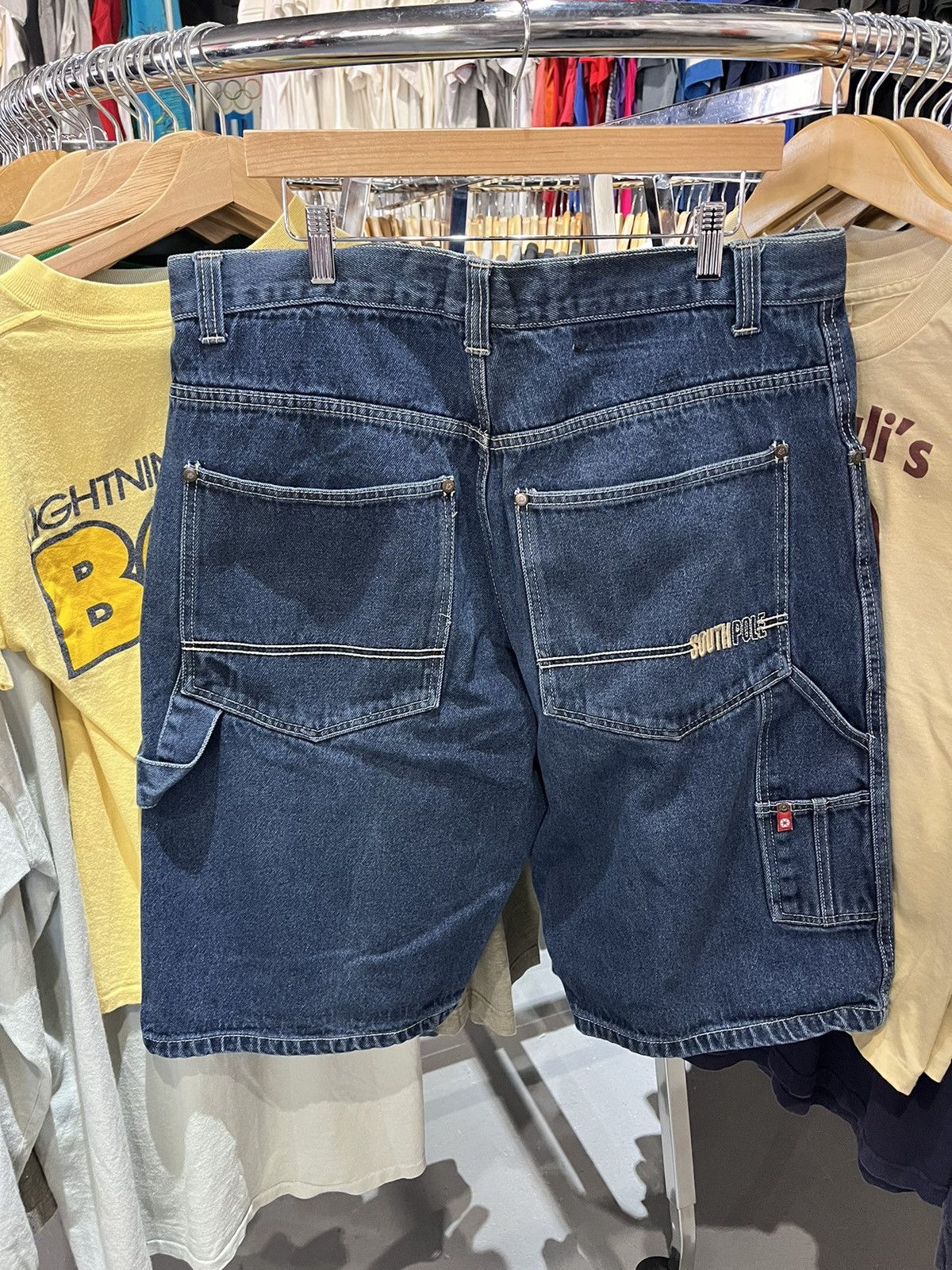 Vintage SouthPole Y2K Denim Baggy Jean Shorts Jorts Skater