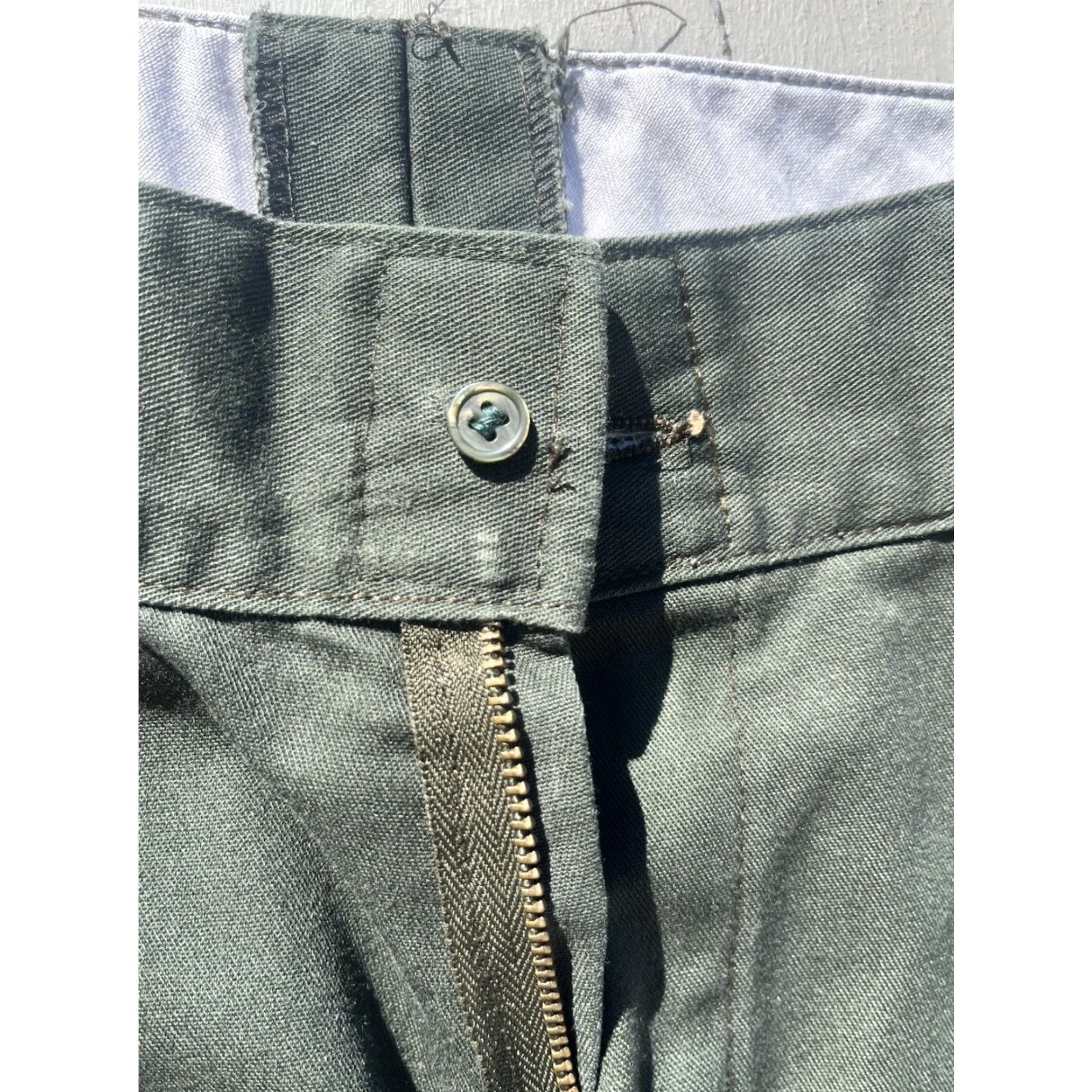 Dickies VINTAGE Dickies Pants Men's 30 Green Solid Workwear Street Skate City Retro Size US 30 / EU 46 - 4 Thumbnail