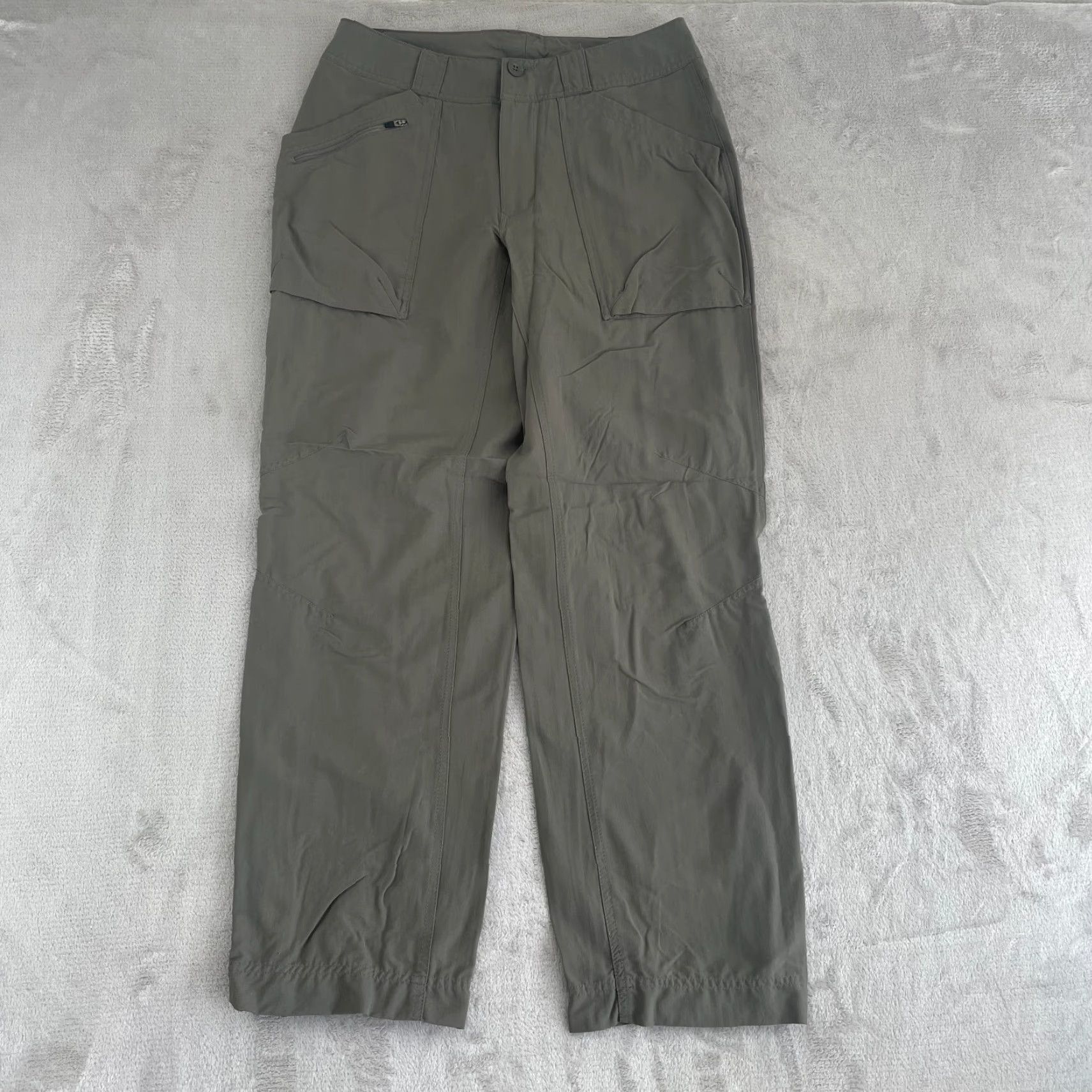 Vintage VINTAGE REI Escalante Hiking Pants Women 10 Green Nylon UPF 50 Ankle Zip Hike Outdoors Size 32" / US 10 / IT 46 - 3 Thumbnail
