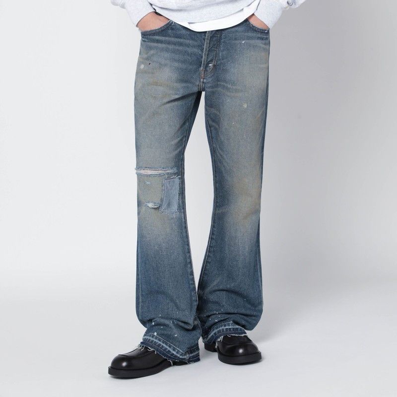 Gallery Dept. Gallery Dept. Faded Indigo Jeans With Rips Size US 32 / EU 48 - 1 Thumbnail