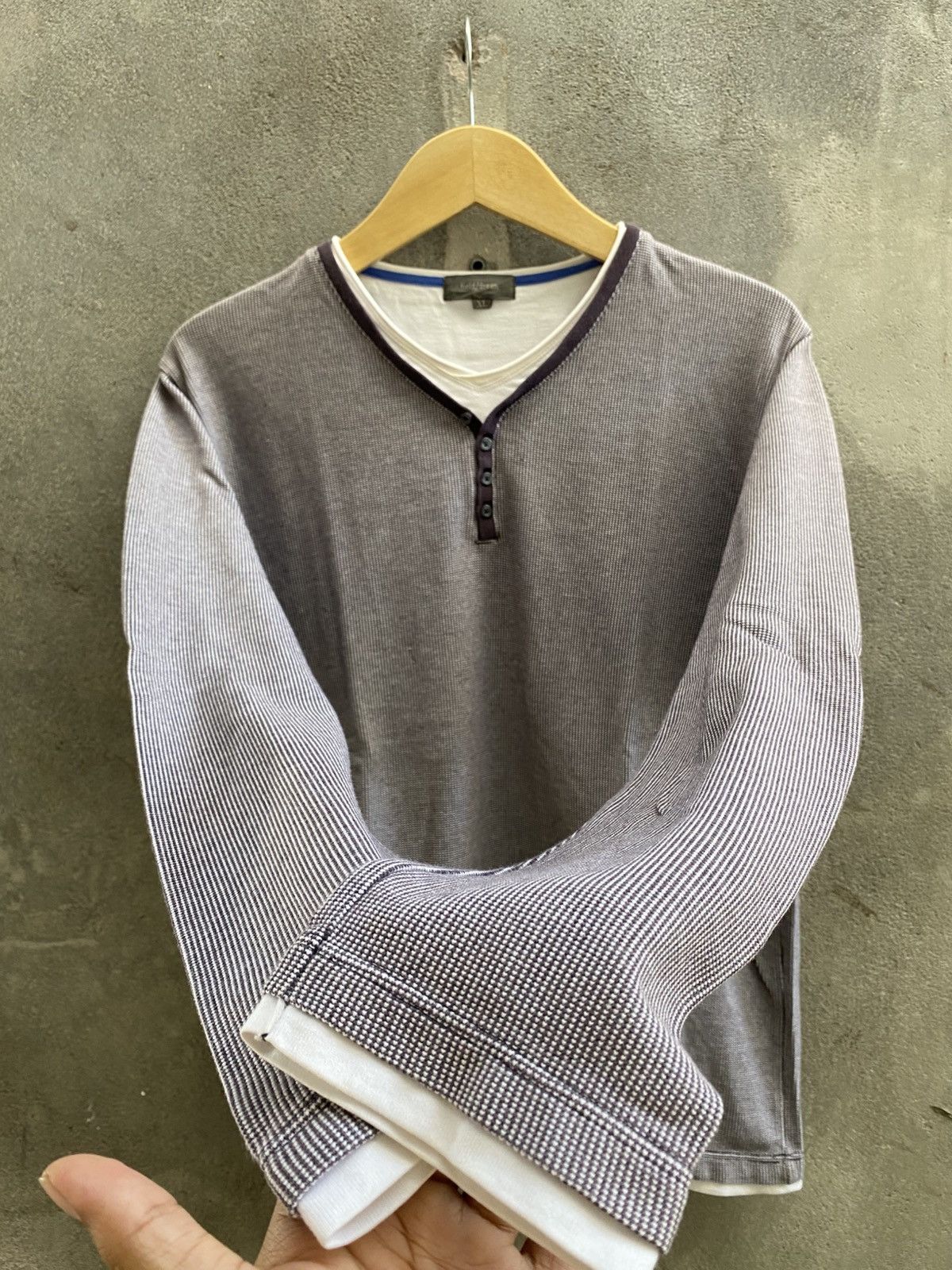Beauty Beast × If Six Was Nine × Le Grande Bleu (L.G.B.) 2000s Field/Dream Double layer long-sleeved T-shirt Size US L / EU 52-54 / 3 - 2 Thumbnail