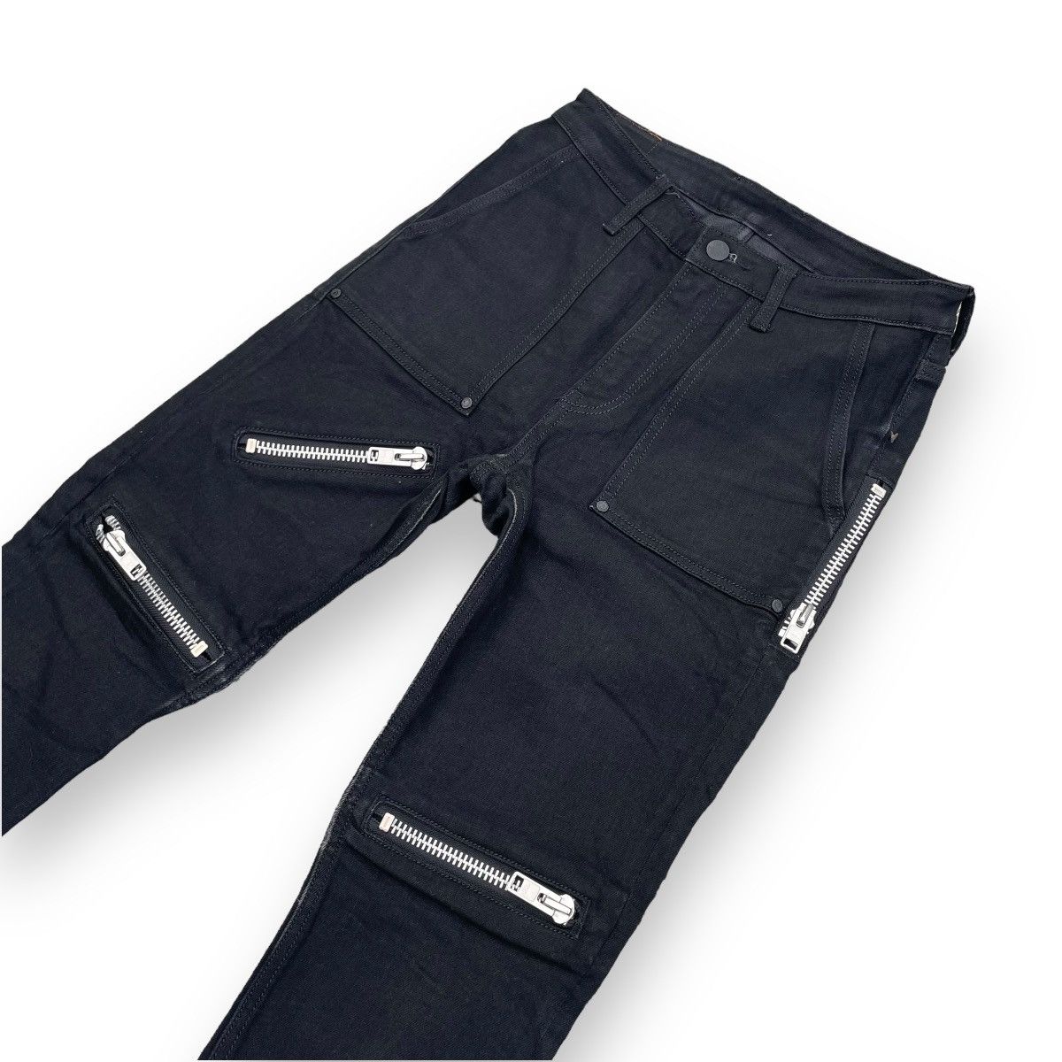 Hysteric Glamour 🇯🇵 RNA INC MULTIZIPPER SKINNY FIT PUNK GOTHIC PANTS Size 26" / US 2 / IT 38 - 3 Thumbnail
