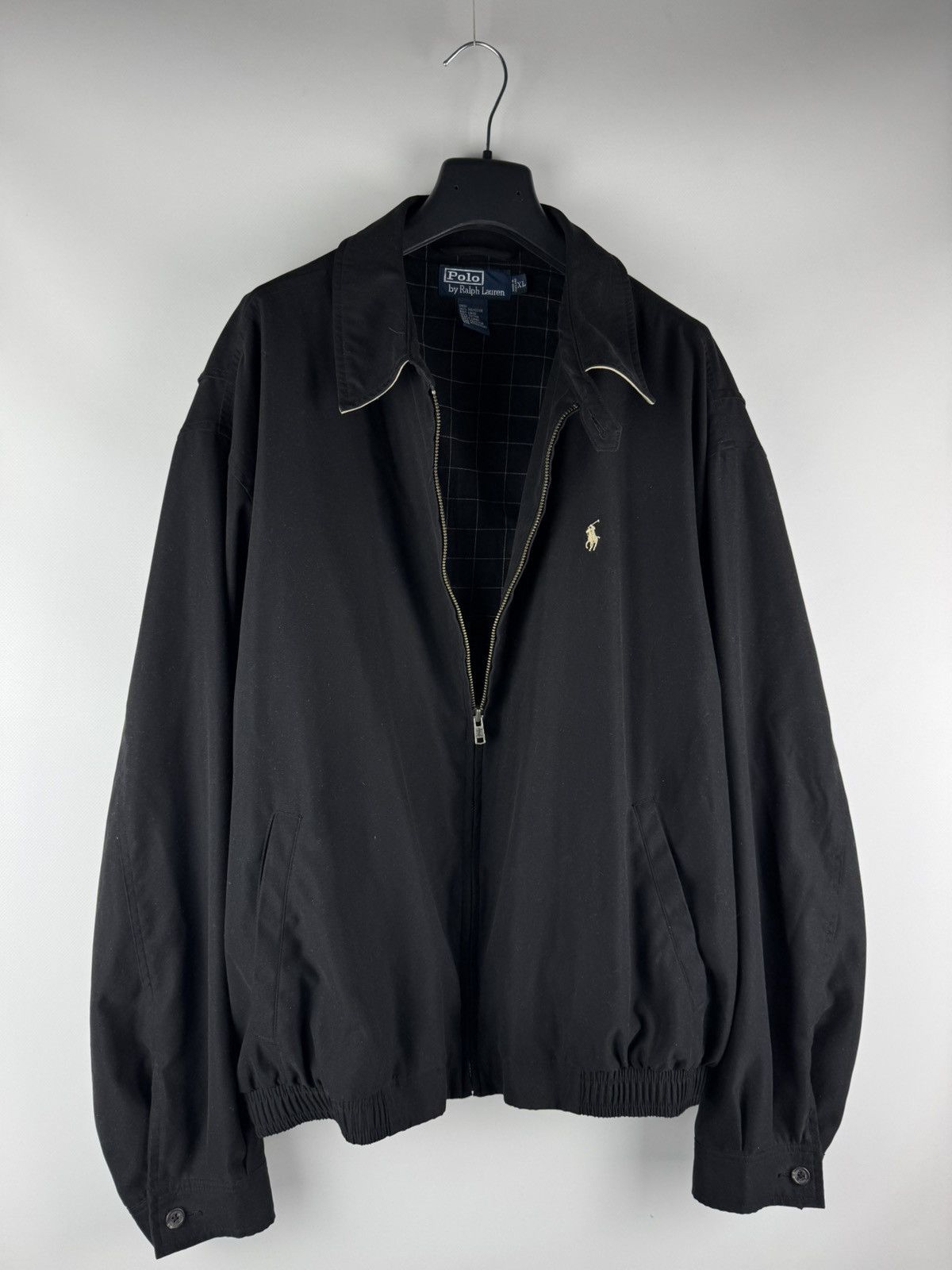 Polo Ralph Lauren Vintage Polo Ralph Lauren Zip Up Bomber Jacket Black Size US XL / EU 56 / 4 - 1 Thumbnail