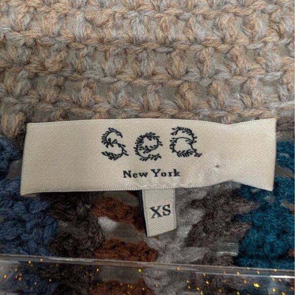 Sea New York SEA New York Farrah Crochet Sweater Womens Size XS Brown Size XS / US 0-2 / IT 36-38 - 6 Thumbnail