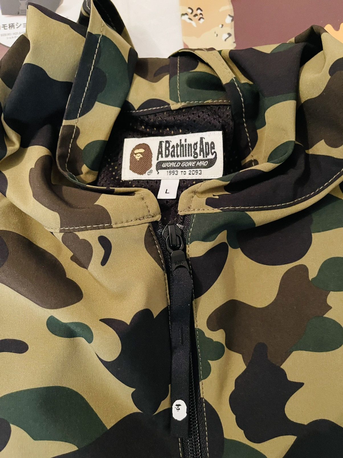 Bape Bape hoodie 1st camo windbreaker jacket Size US L / EU 52-54 / 3 - 4 Thumbnail