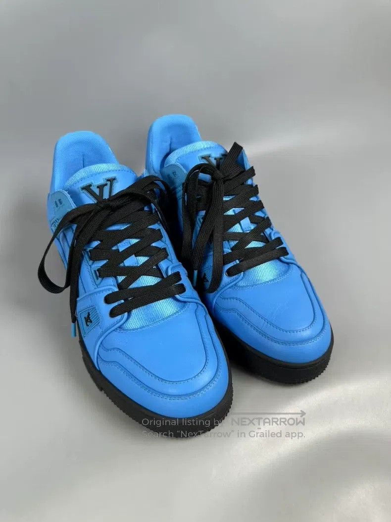 Louis Vuitton Louis Vuitton Trainer Blue and Black Casual Shoes Size US 7 / EU 40 - 1 Thumbnail