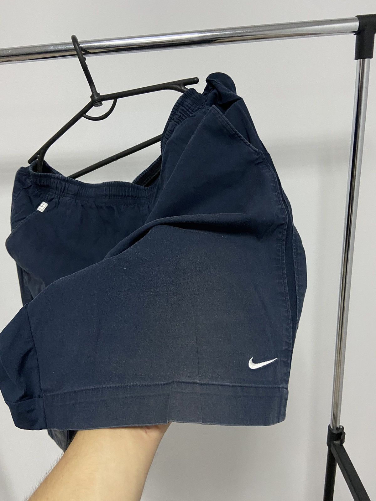 Nike × Vintage Nike Court Shorts Vintage Small Logo Style Y2K Nylon Size US 34 / EU 50 - 12 Thumbnail