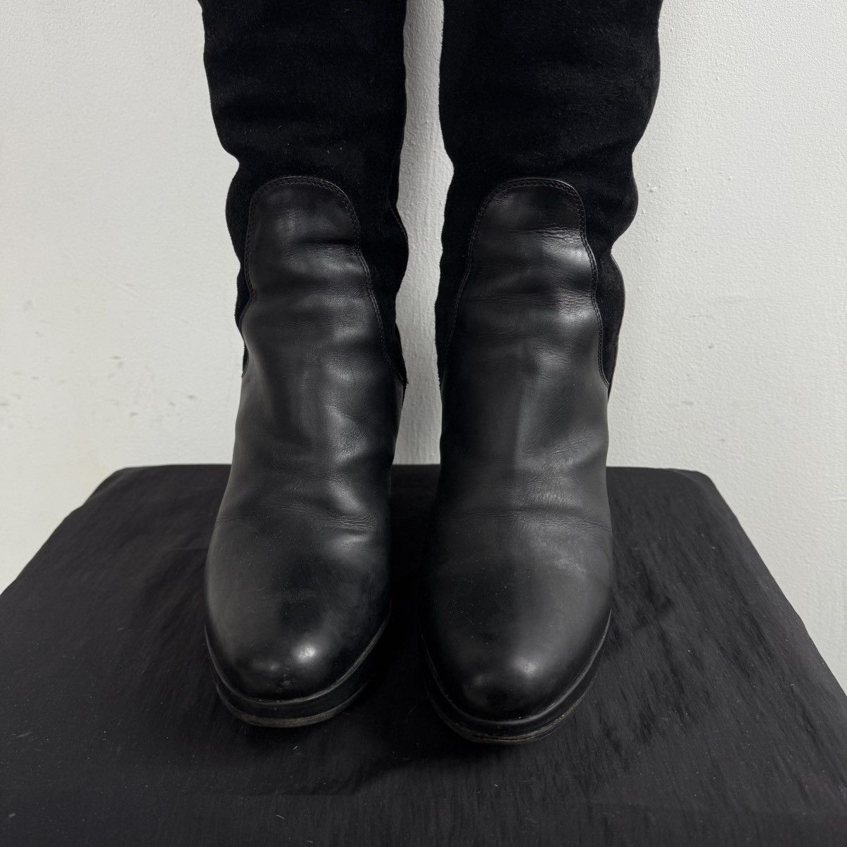 Hysteric Glamour Shy Italy Wedge Knee High Leather Boots Isabel Marant Type Size US 8 / IT 38 - 10 Thumbnail
