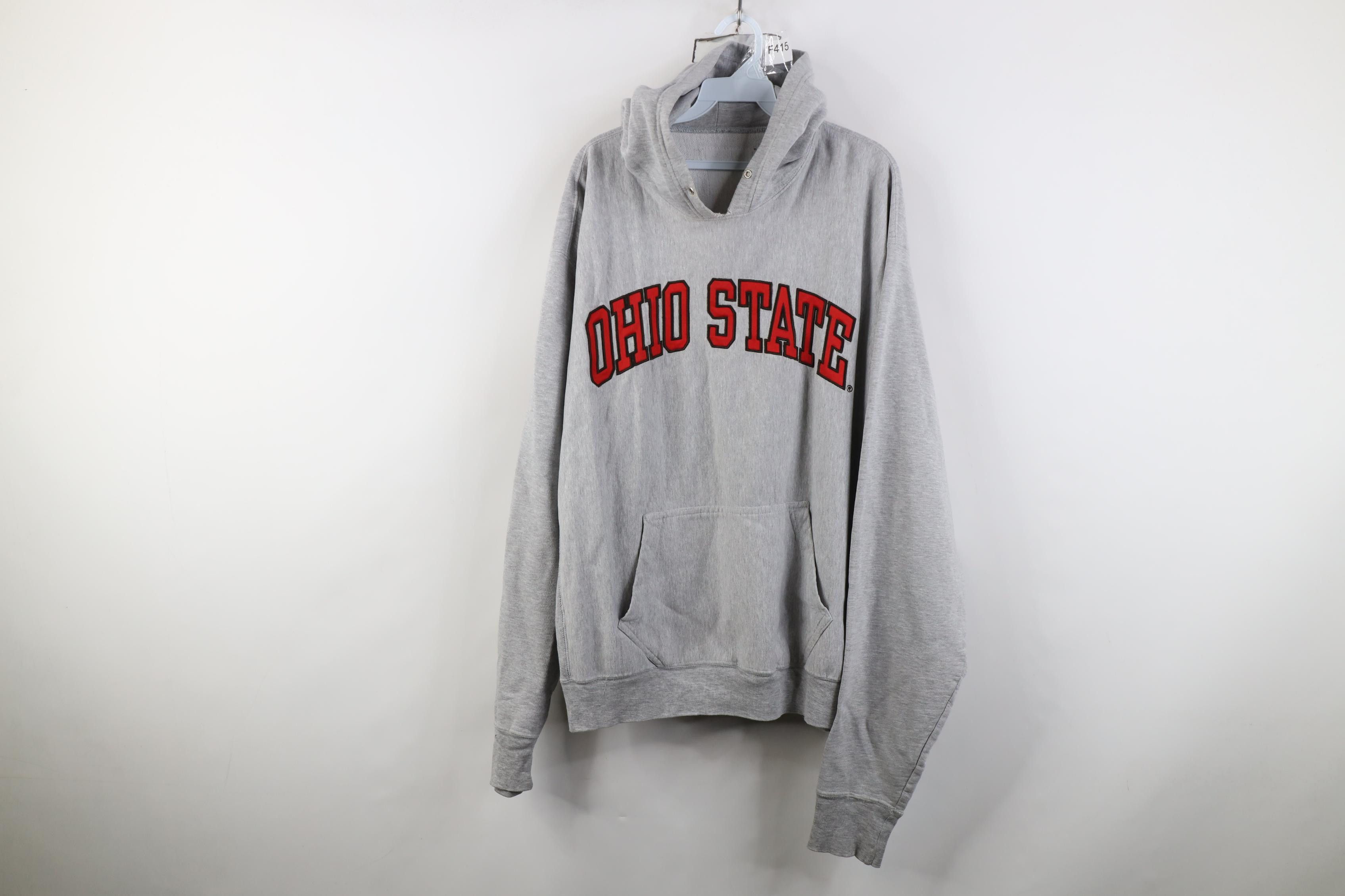 Vintage Vintage 90s Reverse Weave Ohio State University Hoodie Size US XXL / EU 58 / 5 - 1 Thumbnail