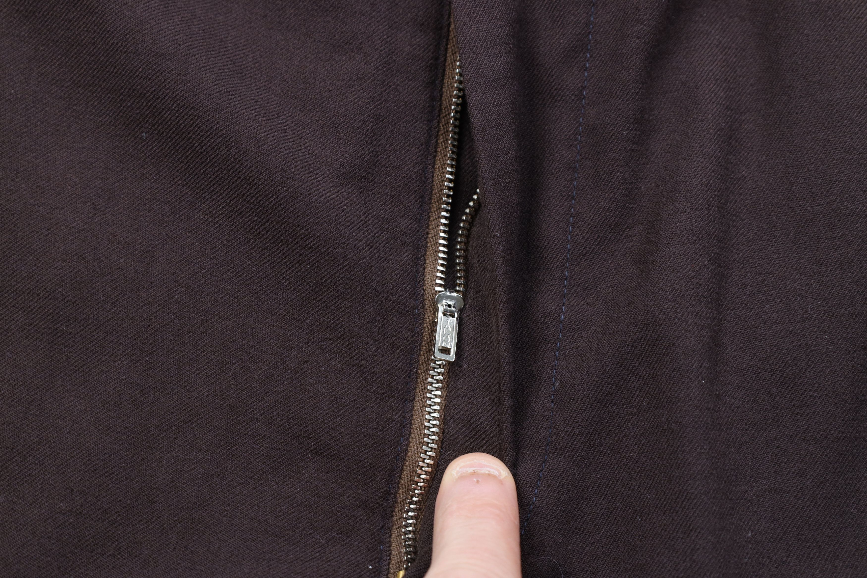 Vintage Vintage 70s Streetwear Wool Wide Leg Chino Pants Brown USA Size US 34 / EU 50 - 6 Thumbnail