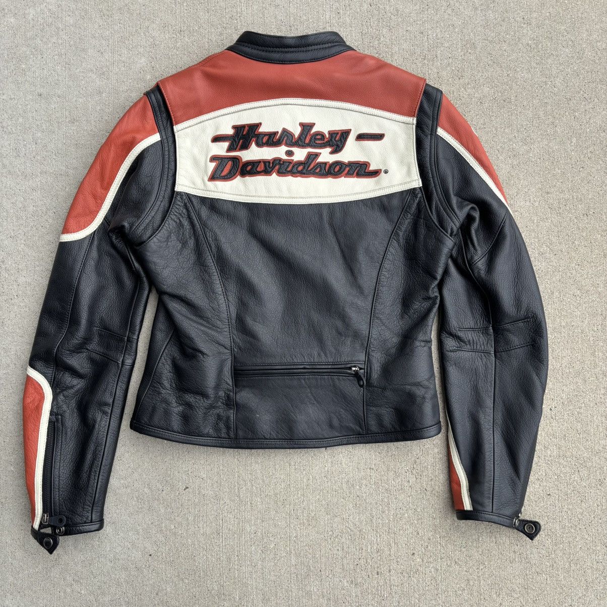 Harley Davidson Vintage Y2K Harley Davidson Leather Biker Jacket Size S / US 4 / IT 40 - 4 Thumbnail
