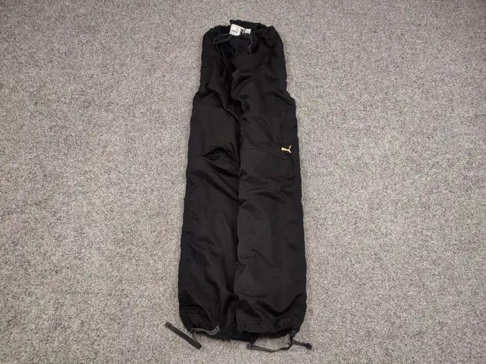 Puma Vintage Puma Logo Zip Knees Black track Pants Y2K Style Size US 32 / EU 48 - 2 Thumbnail