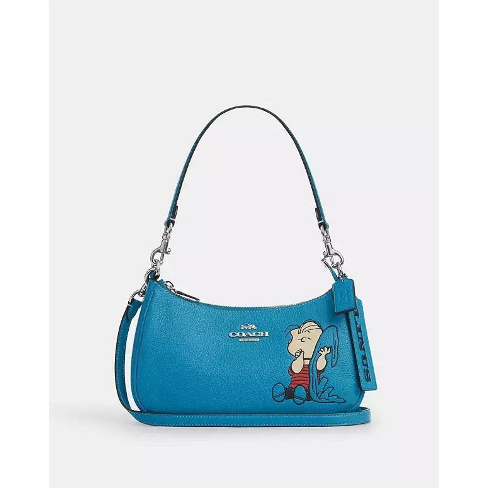 Coach NWT Coach X Peanuts Teri Bag Linus Parrot Blue CBM31 Size ONE SIZE - 6 Thumbnail