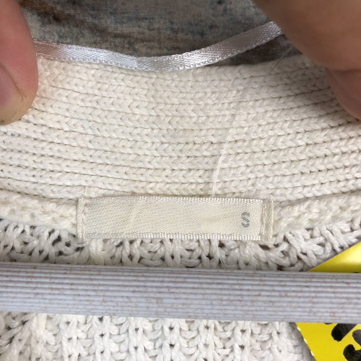 Japanese Brand GU White Cardigan Knitwear #A1368 Size M / US 6-8 / IT 42-44 - 9 Thumbnail