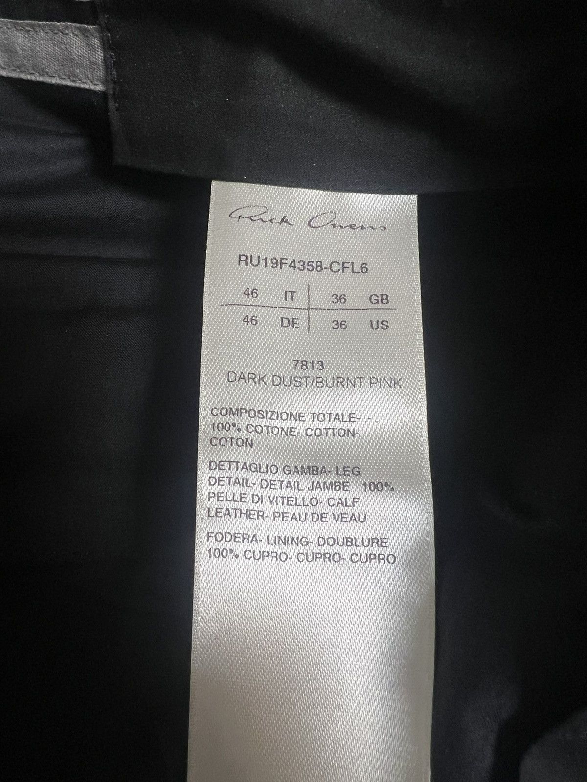 Rick Owens FW19 Rick Owens Larry Leather Astaires long Trousers Size US 30 / EU 46 - 7 Thumbnail