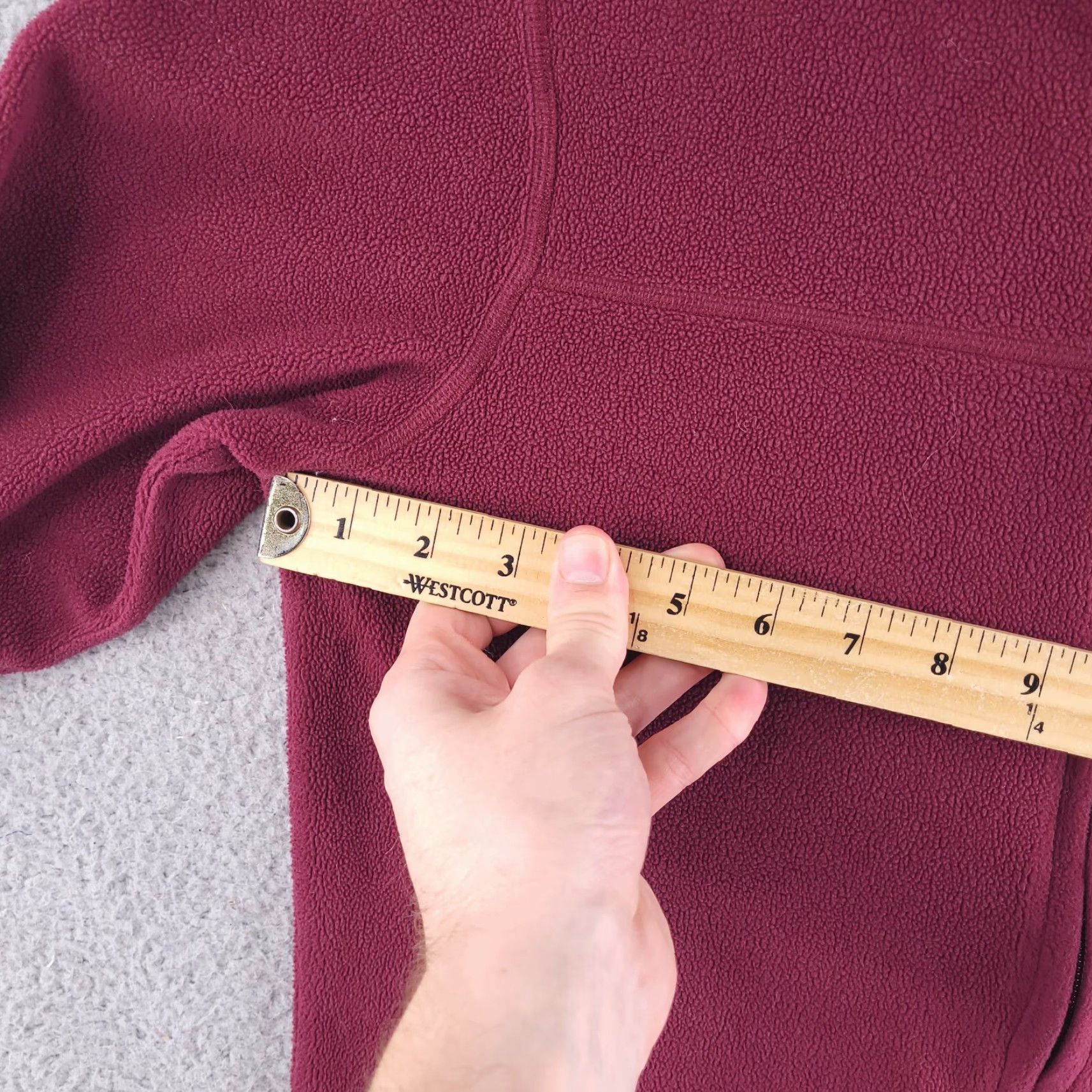 Vintage L.L. Bean Sweater Mens Small Red Quarter Zip Fleece Pullover Polyester Shirt Mens Red Pullover fleece sweater LLBean Size US S / EU 44-46 / 1 - 4 Thumbnail