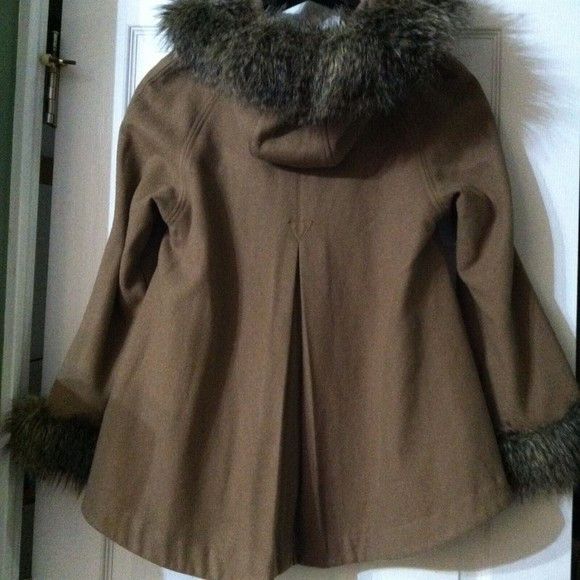 Guess GUESS WOMEN'S WOOL BLEND JACKET WITH HOODED FUR SIZE: M Size M / US 6-8 / IT 42-44 - 5 Thumbnail
