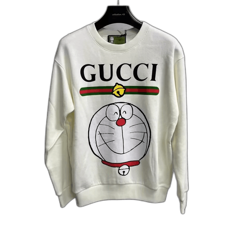 Gucci Gucci Ivory Long Sleeve Sweatshirt with Logo Size US XXS / EU 40 - 1 Thumbnail