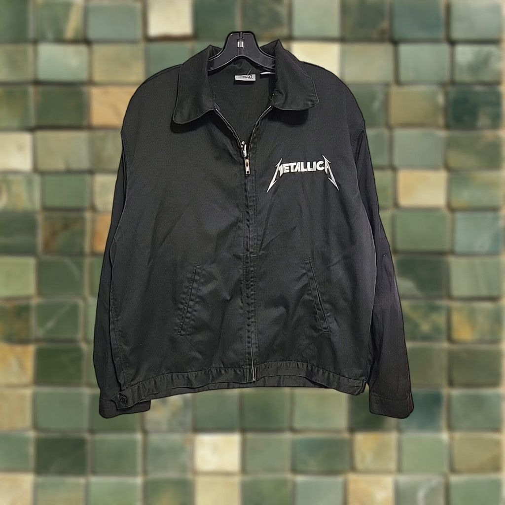 Bravado METALLICA Metalli'Fukin'ca Embroidered Mens Work Jacket Full Zip Bomber Jacket Size L Black Size US L / EU 52-54 / 3 - 1 Thumbnail