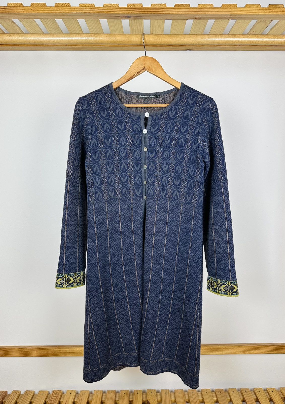 Gudrun Sjoden Gudrun Sjoden Cotton Midi Dress Button Up Size S Size S / US 4 / IT 40 - 1 Thumbnail
